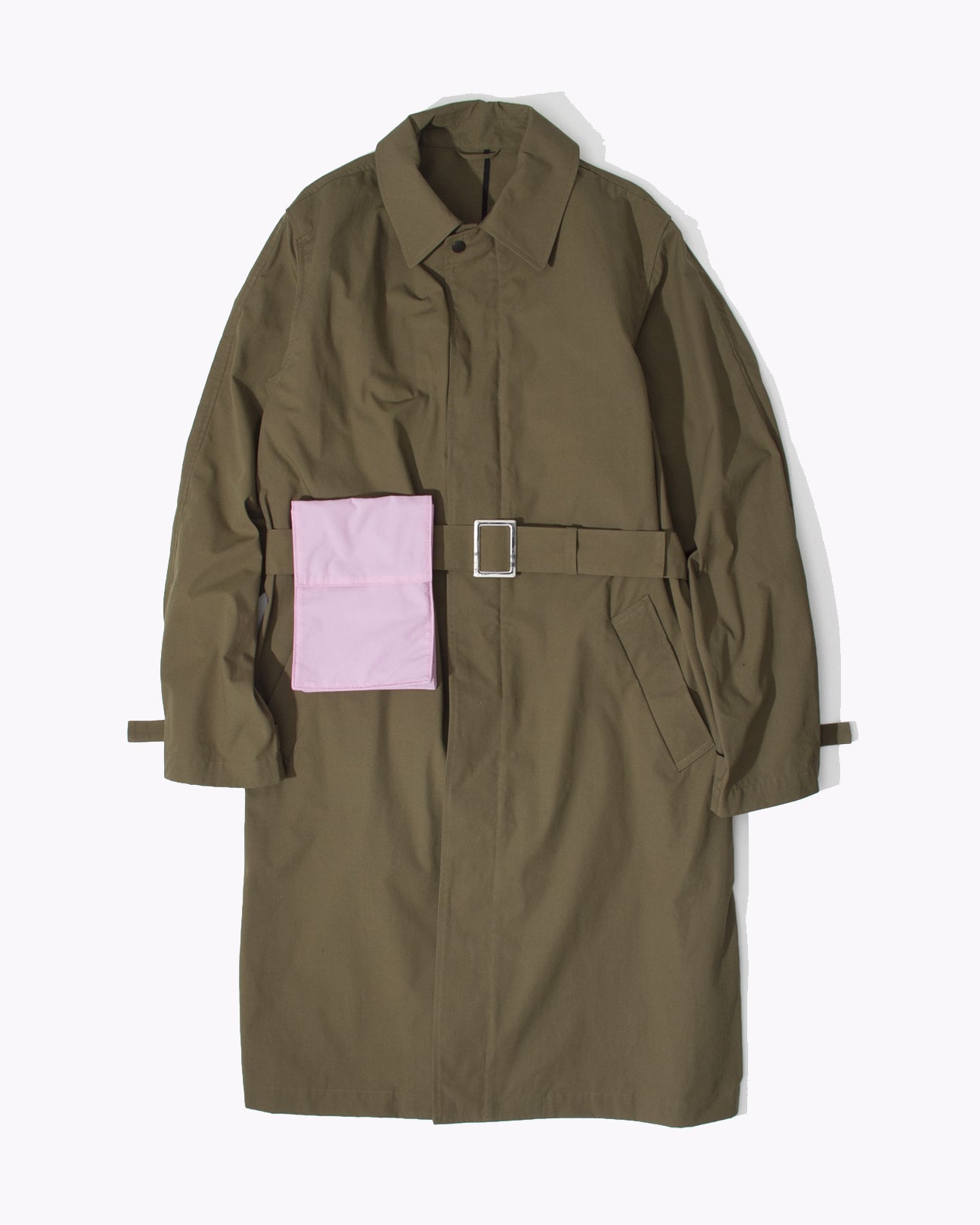 BELTED OVERCOAT - TROPICAL GREEN(2701)