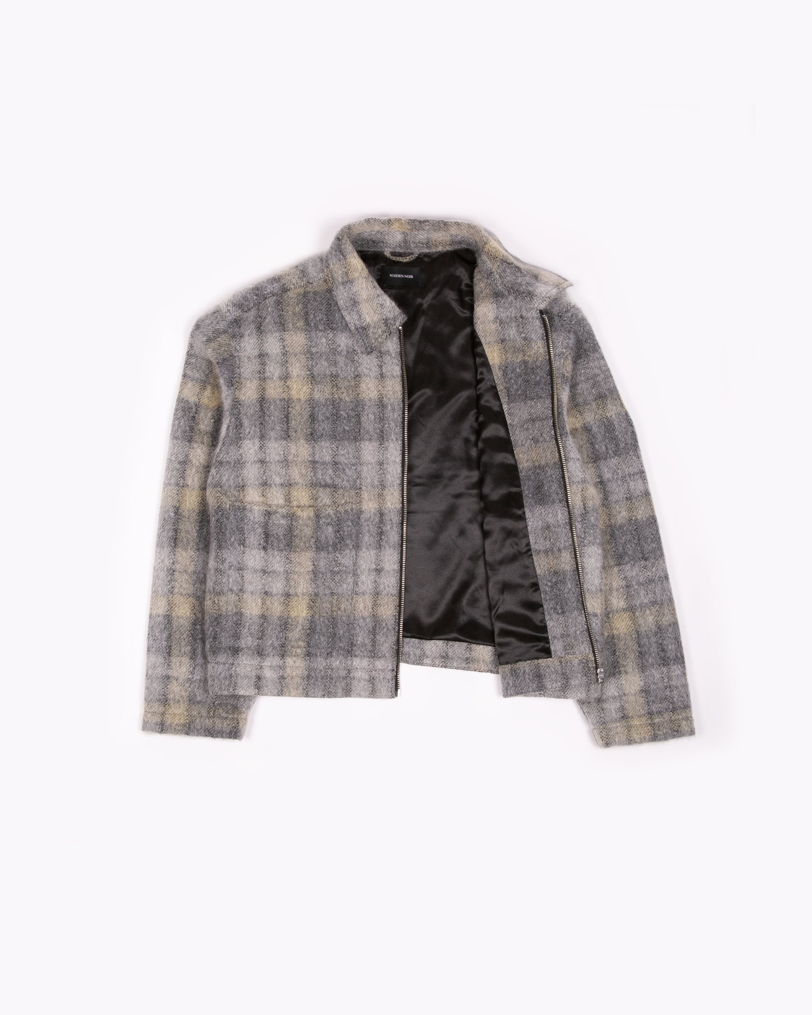 ZIP CHORE JACKET - FADE PLAID WOOL(3107)