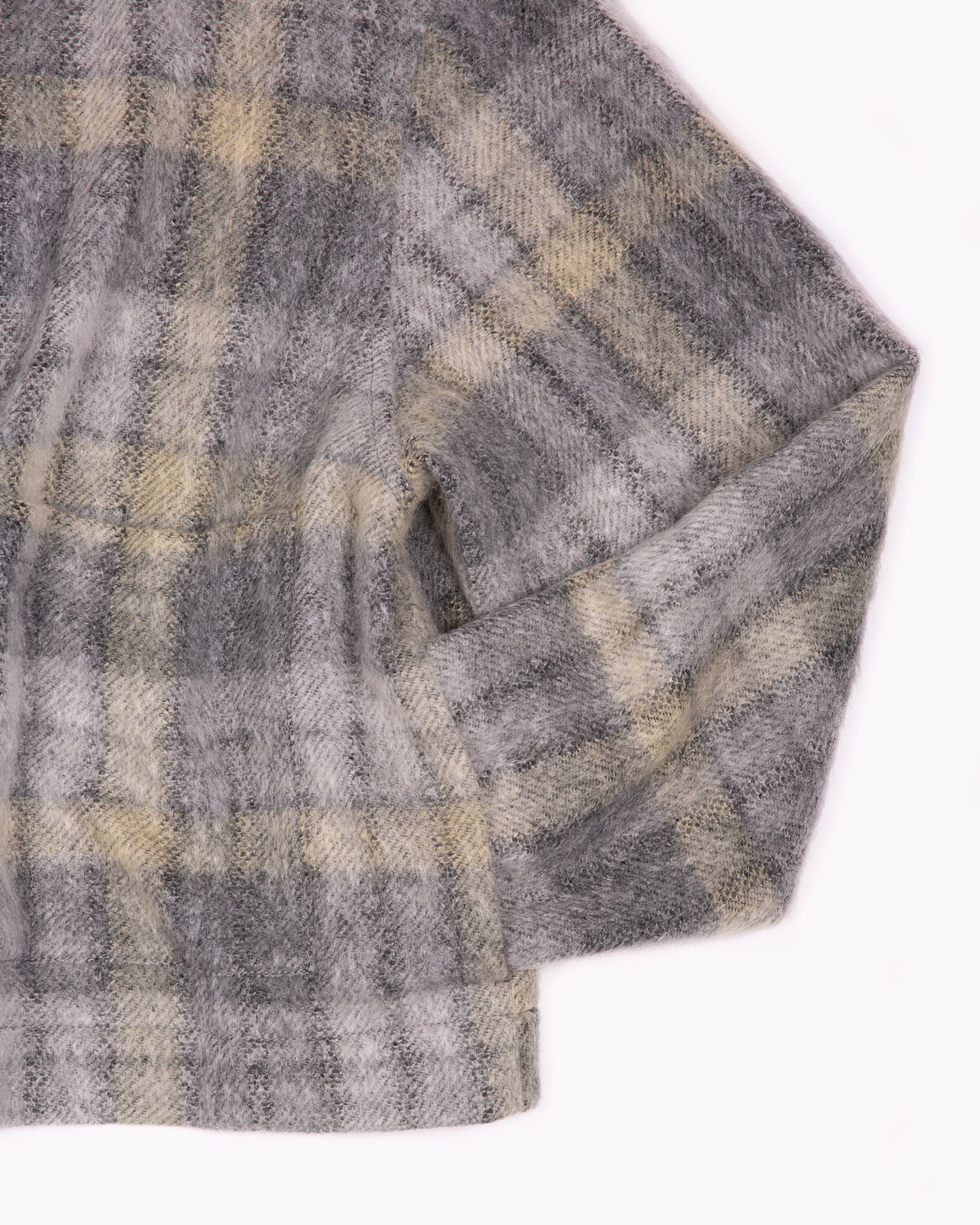 ZIP CHORE JACKET - FADE PLAID WOOL(3107)