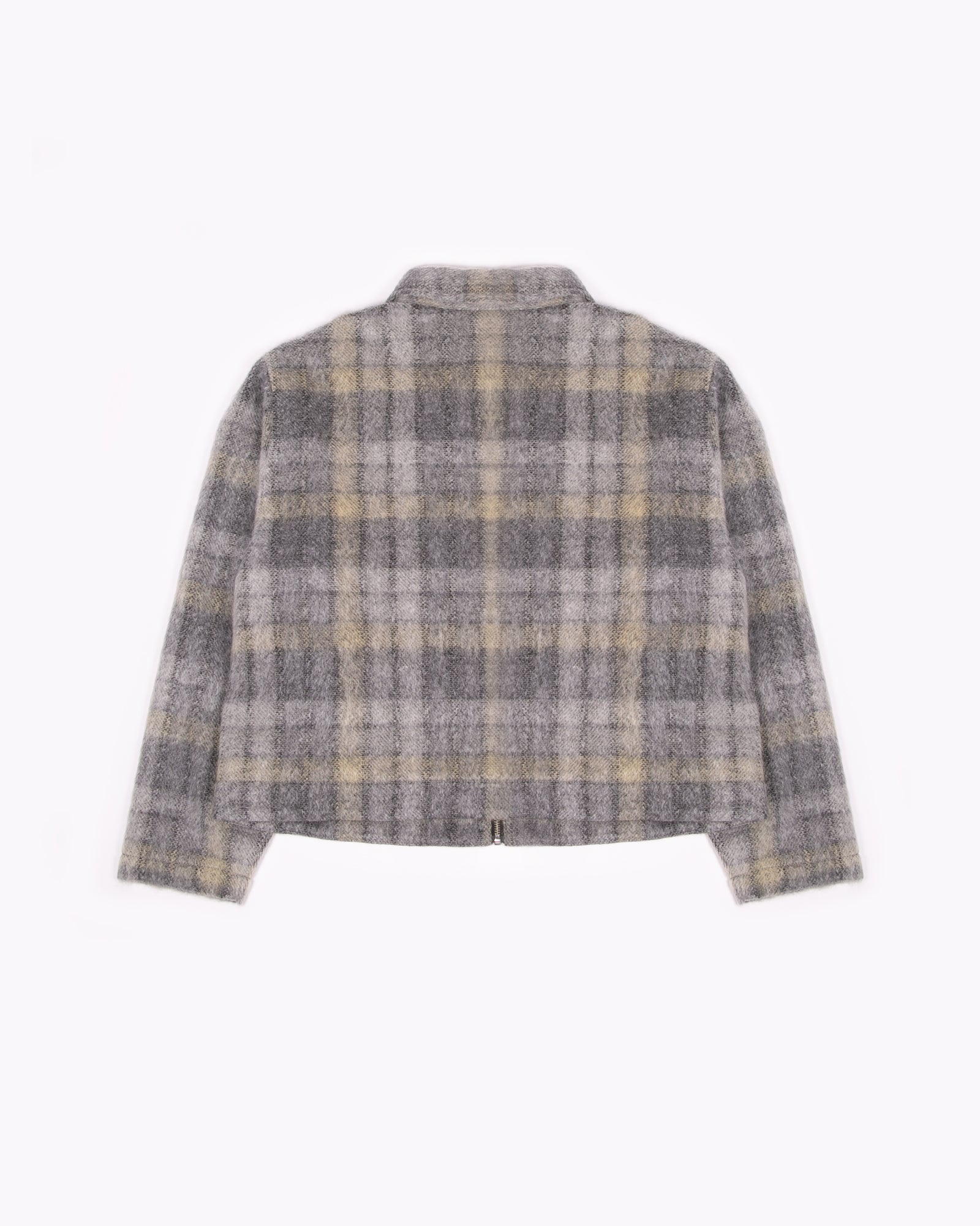 ZIP CHORE JACKET - FADE PLAID WOOL(3107)