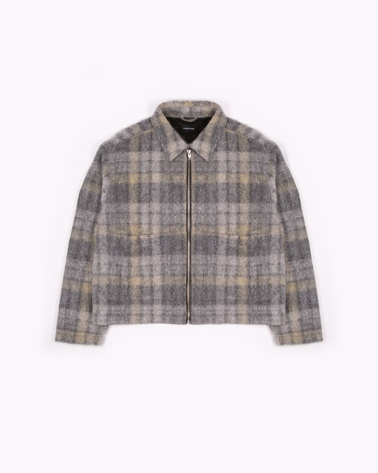 ZIP CHORE JACKET - FADE PLAID WOOL(3107)