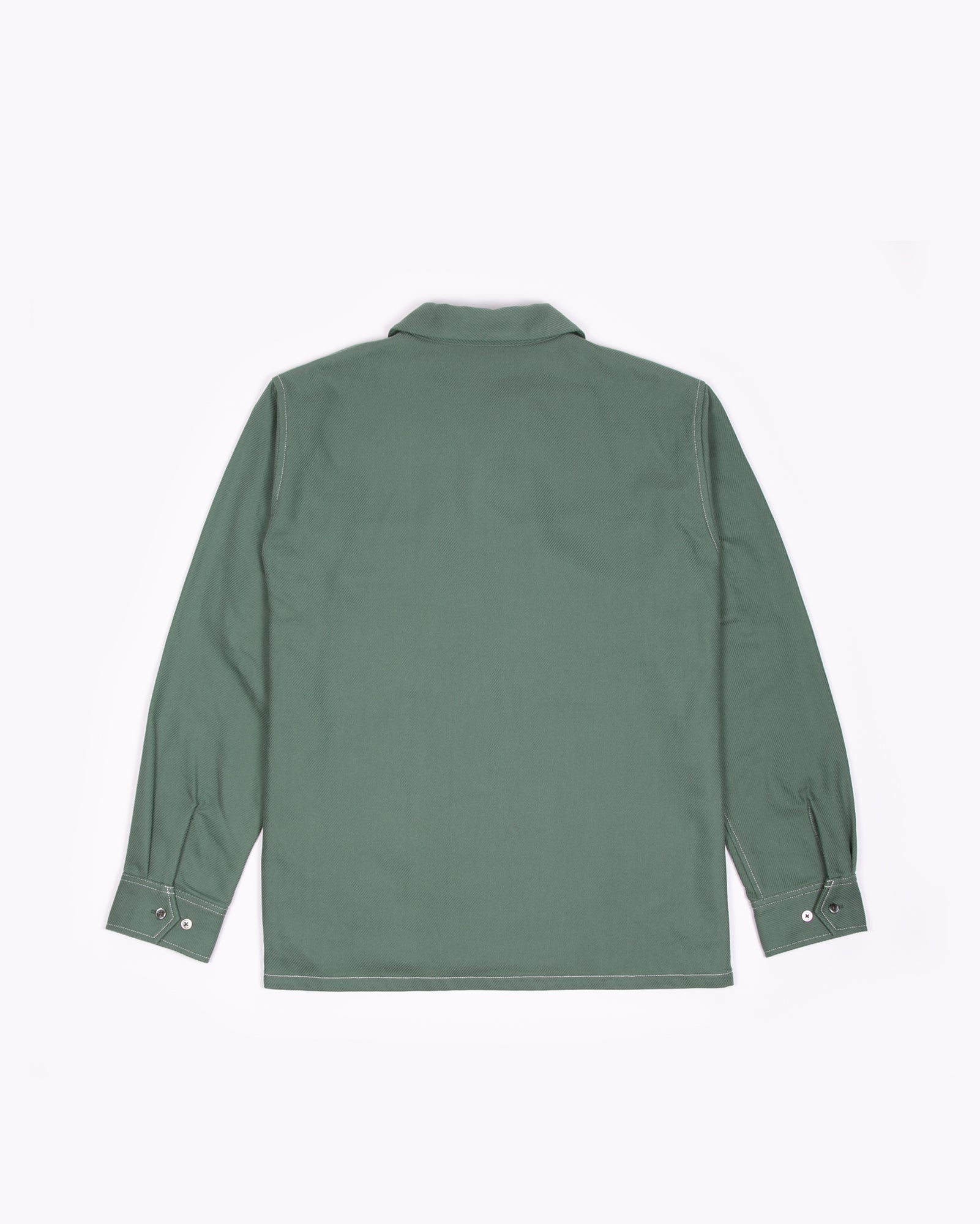 LS BOXY CONTRAST SHIRT - TEAL(3113)