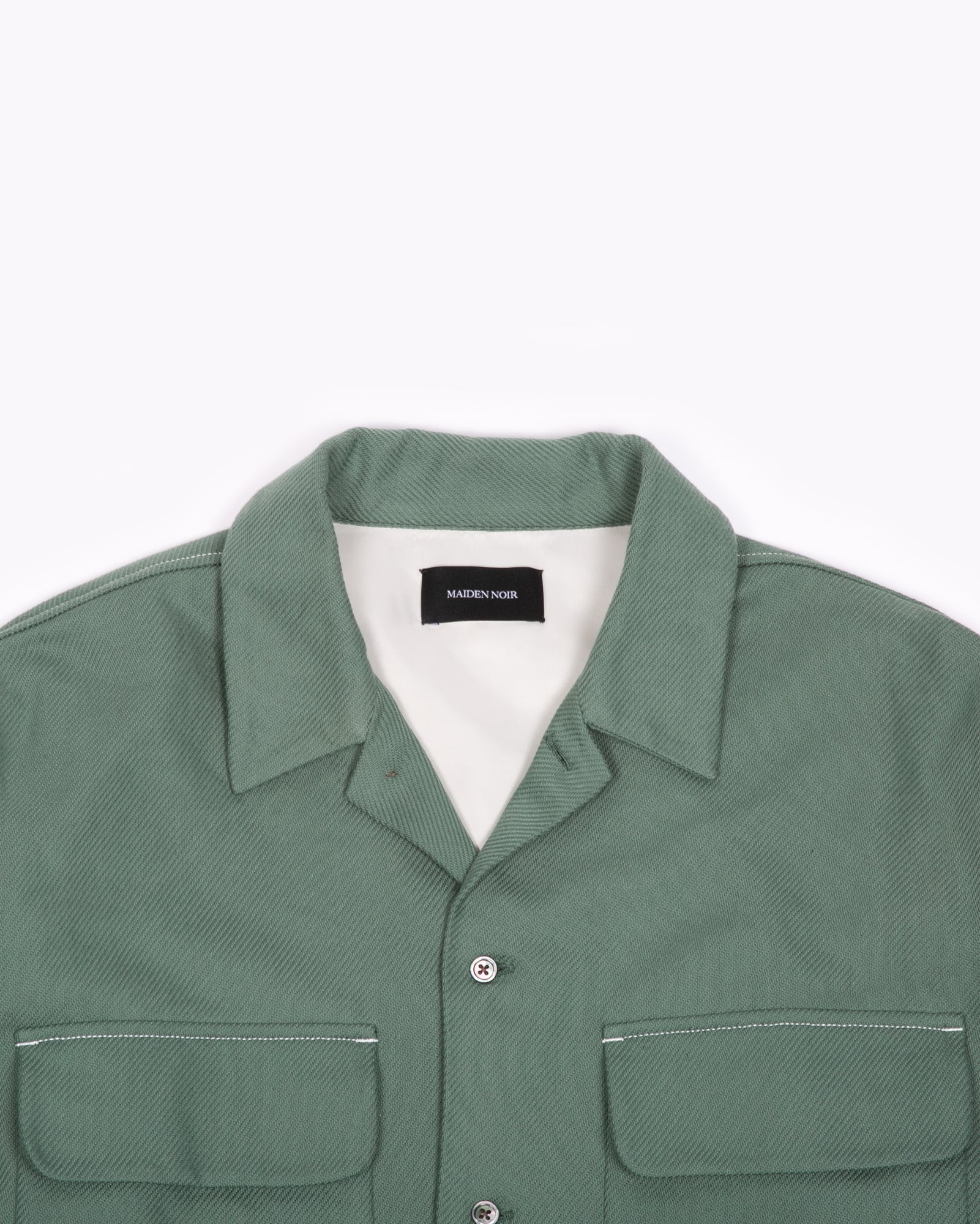 LS BOXY CONTRAST SHIRT - TEAL(3113)