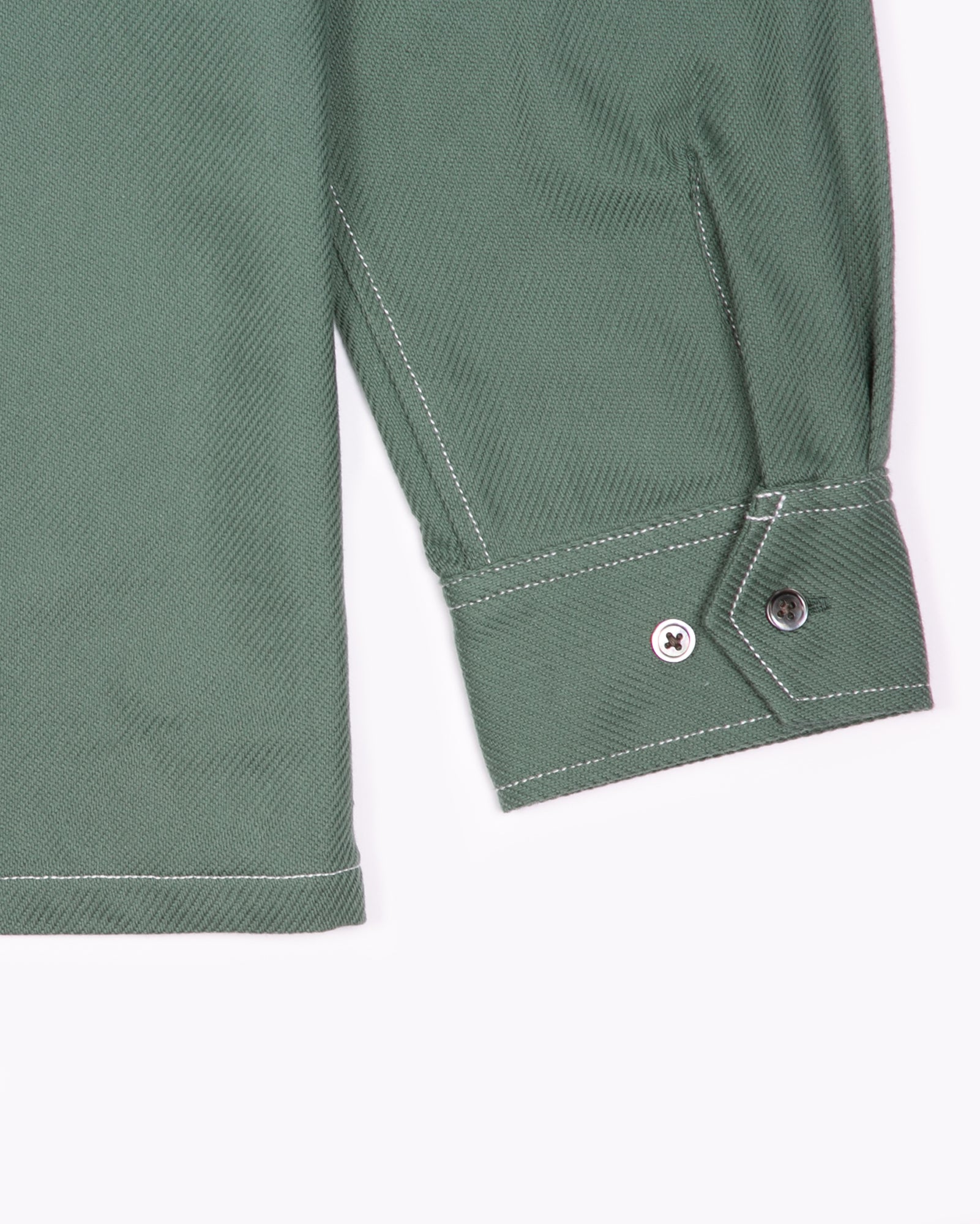 LS BOXY CONTRAST SHIRT - TEAL(3113)