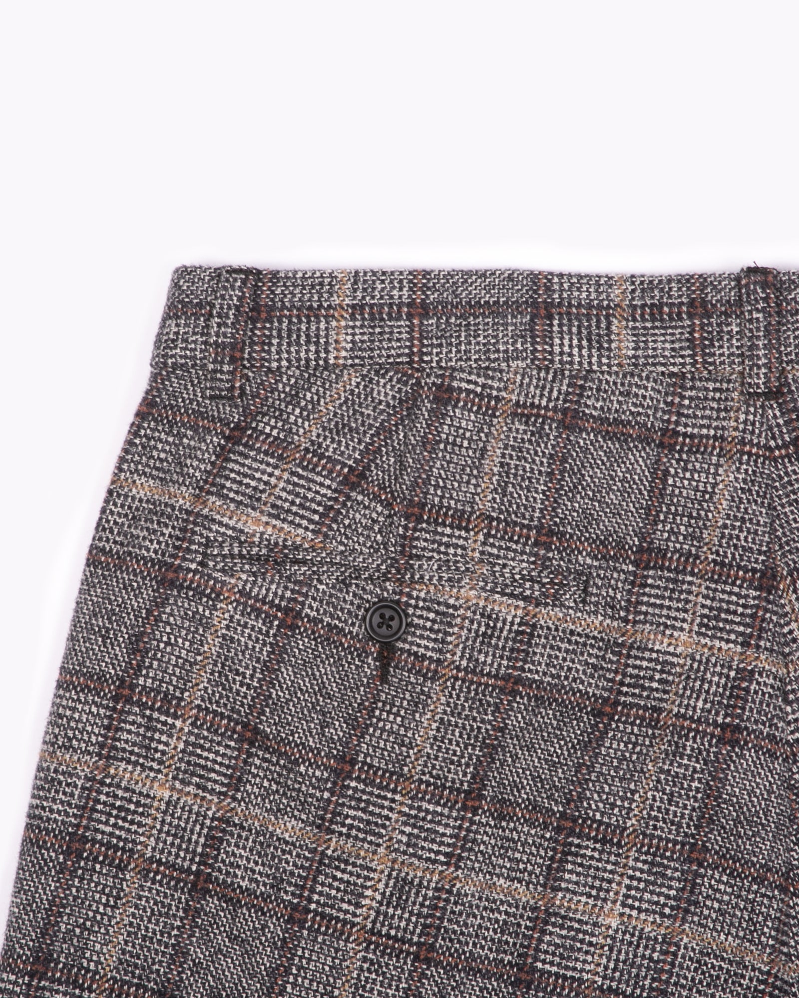 PLEATED SUIT TROUSER - GLEN PLAID(3121)