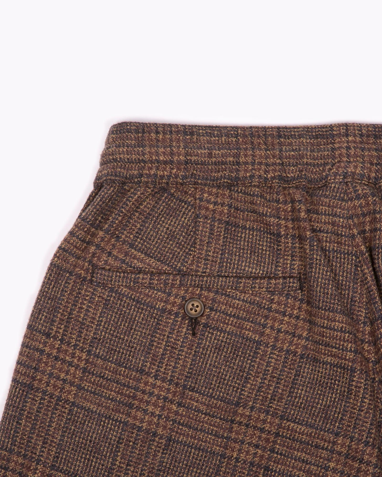 ELASTIC TROUSER - BROWN PLAID(3123)