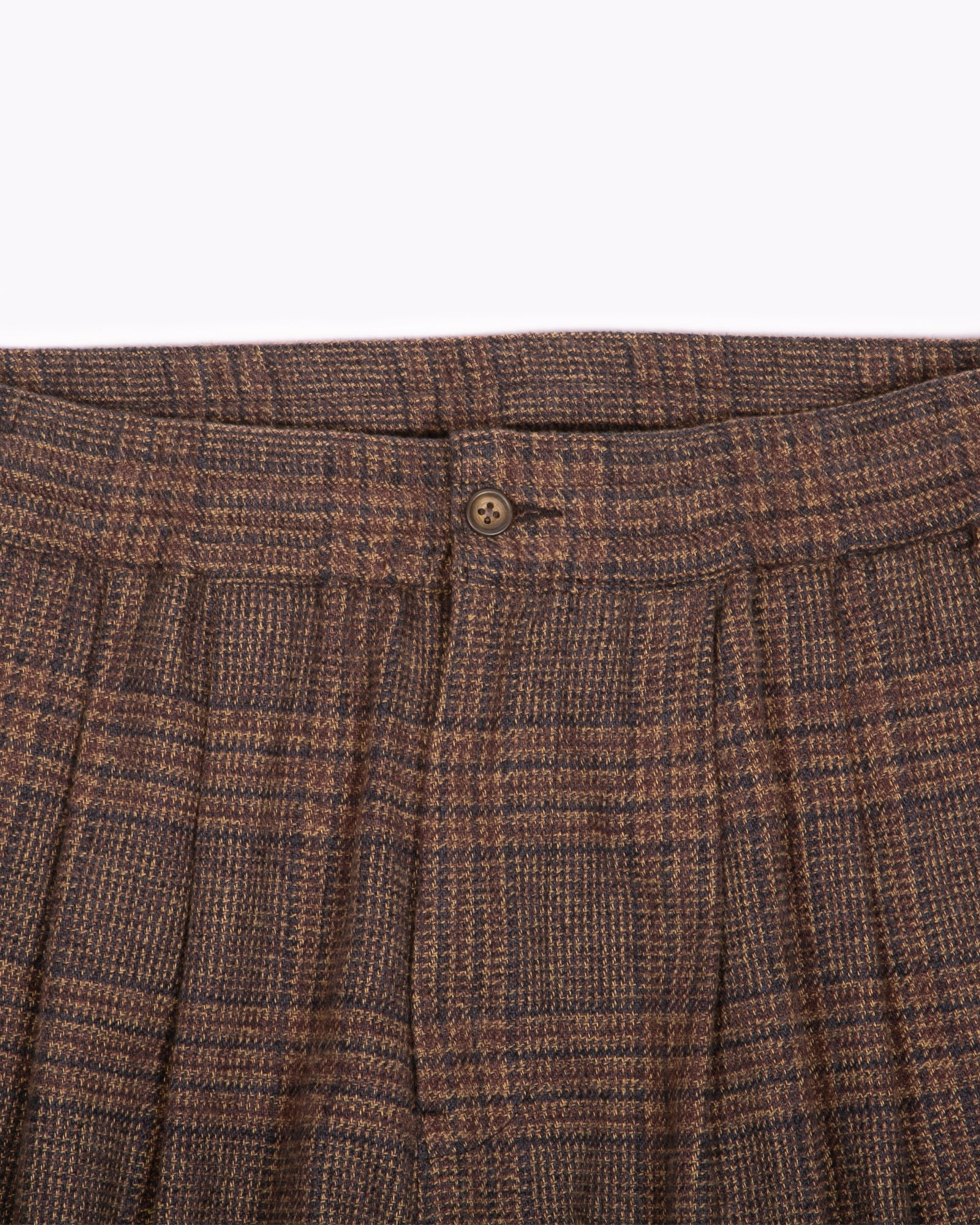 ELASTIC TROUSER - BROWN PLAID(3123)