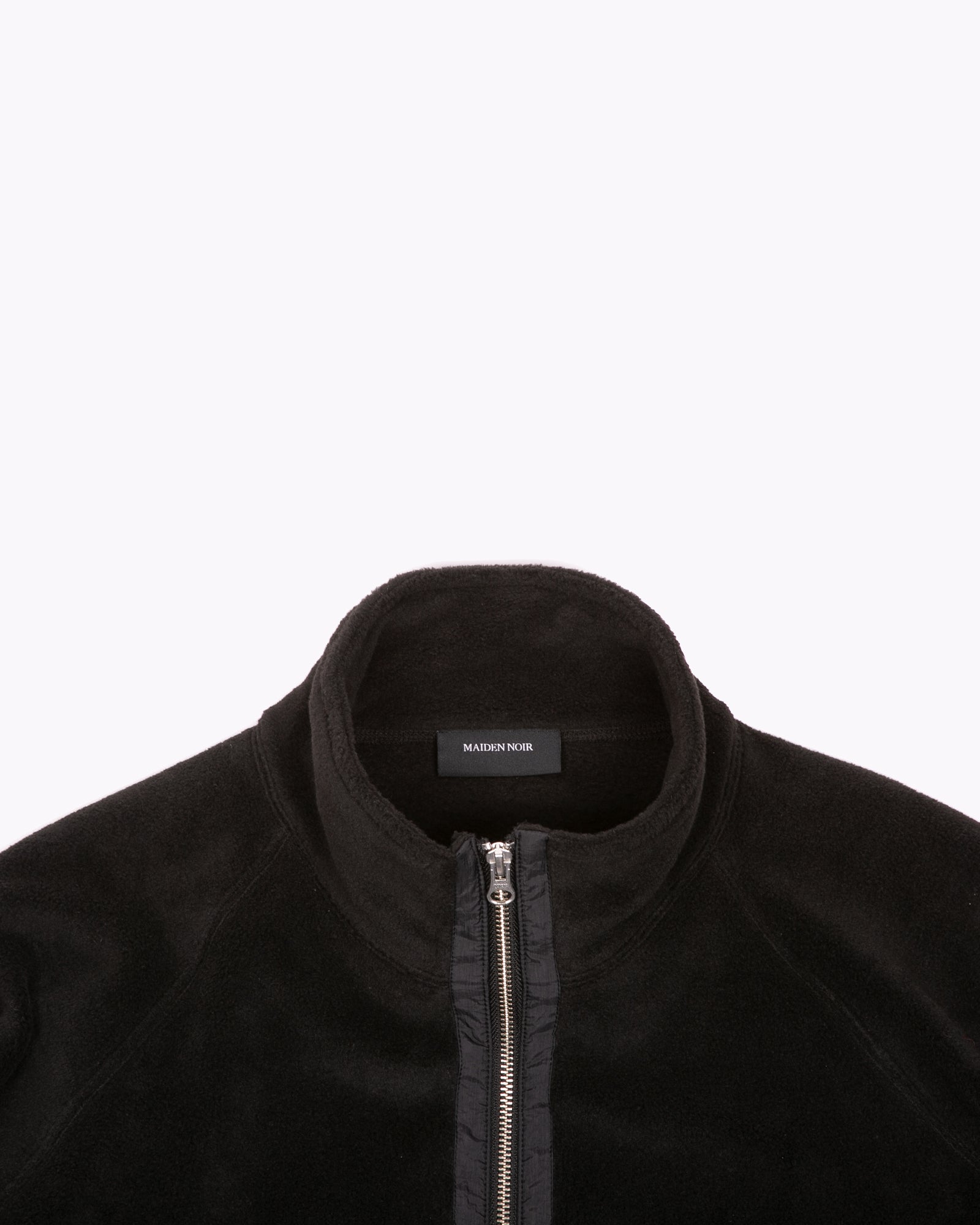 MOCK ZIP FLEECE - BLACK(3130)