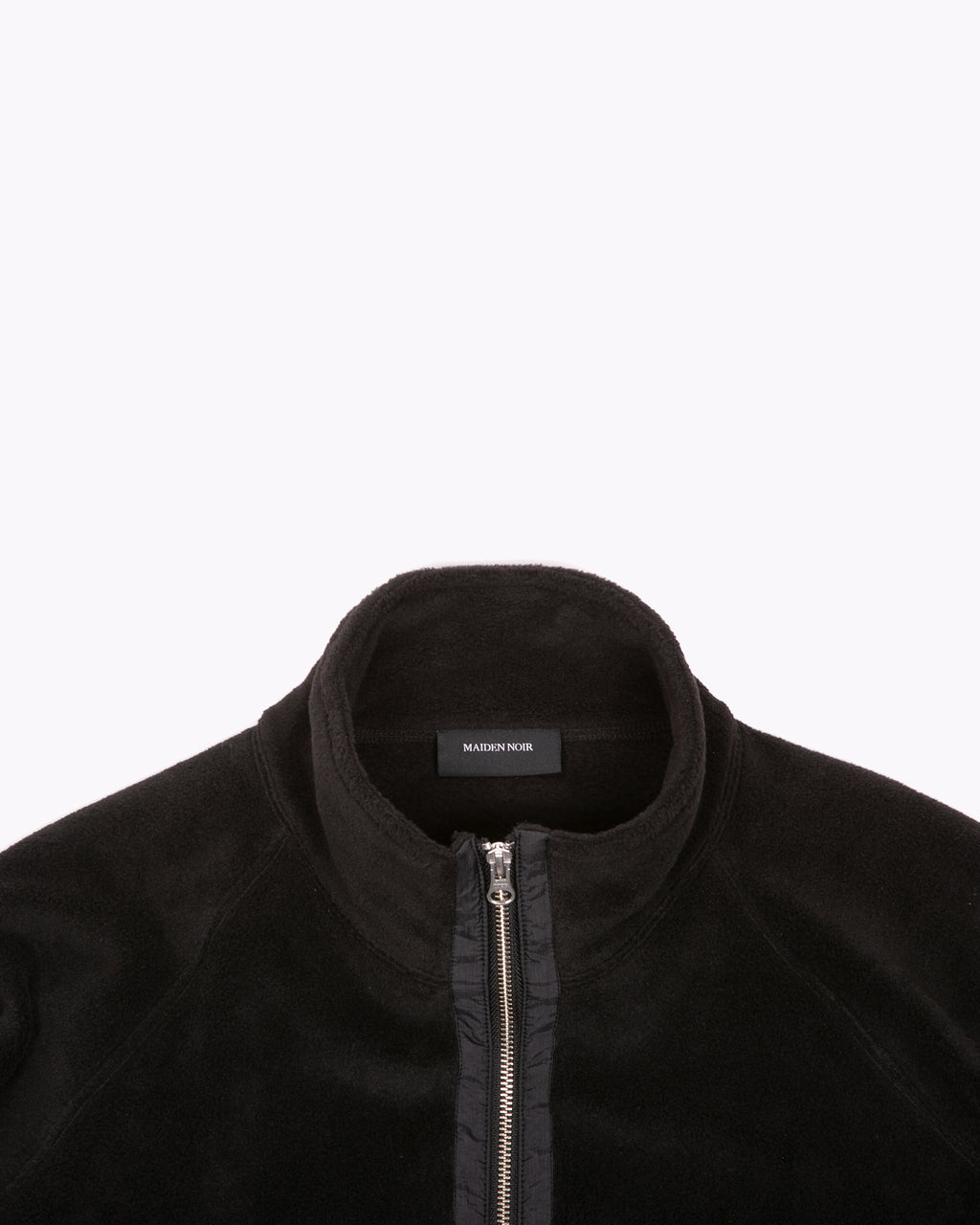 MOCK ZIP FLEECE - BLACK(3130)