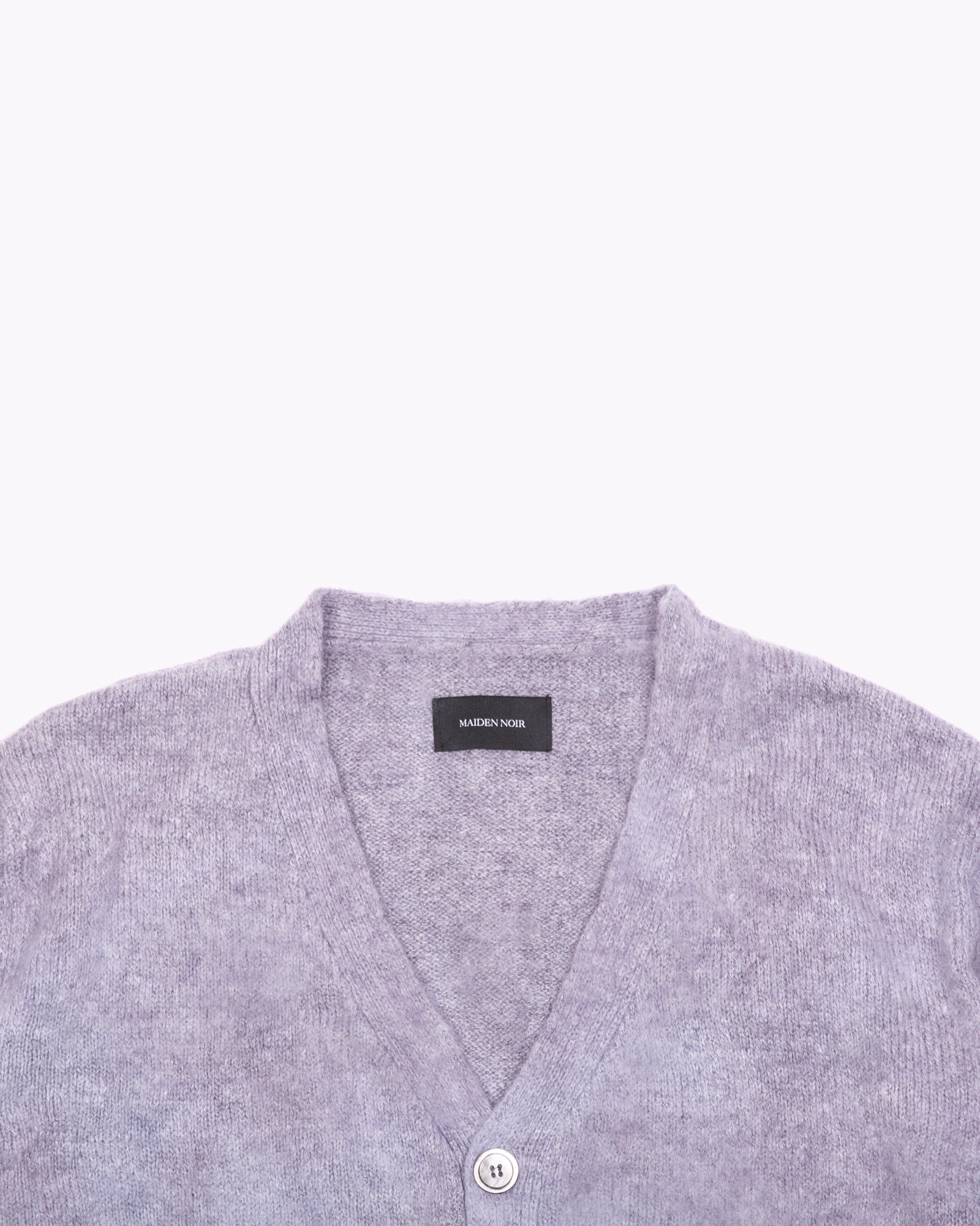 MOHAIR DYED CARDIGAN - PURPLE ASH DYED(3131)