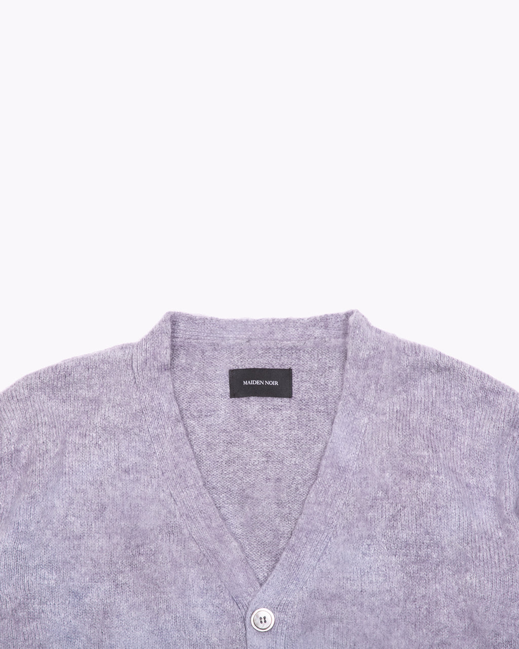 MOHAIR DYED CARDIGAN - PURPLE ASH DYED(3131)