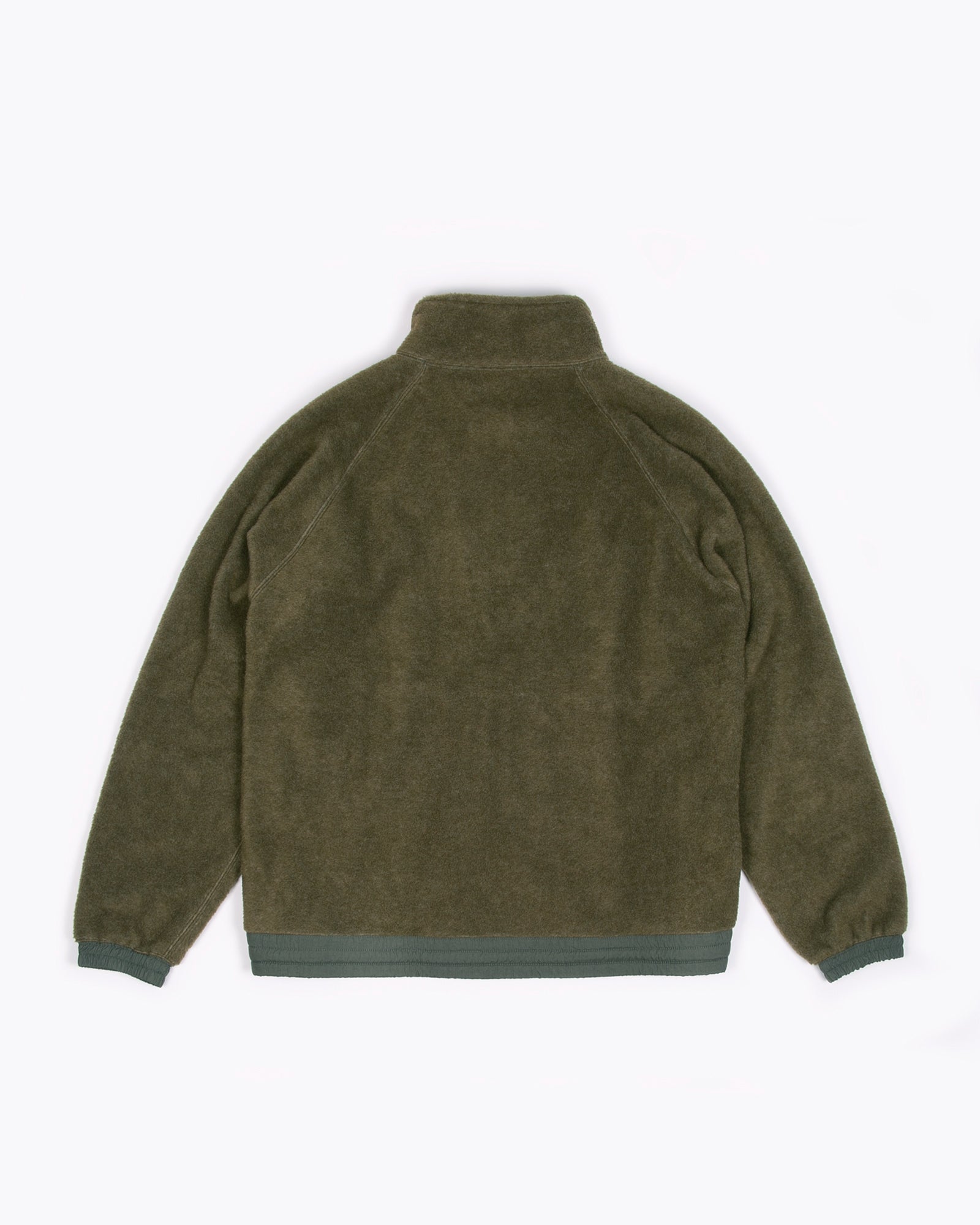 MOCK ZIP FLEECE - MOSS(3130)