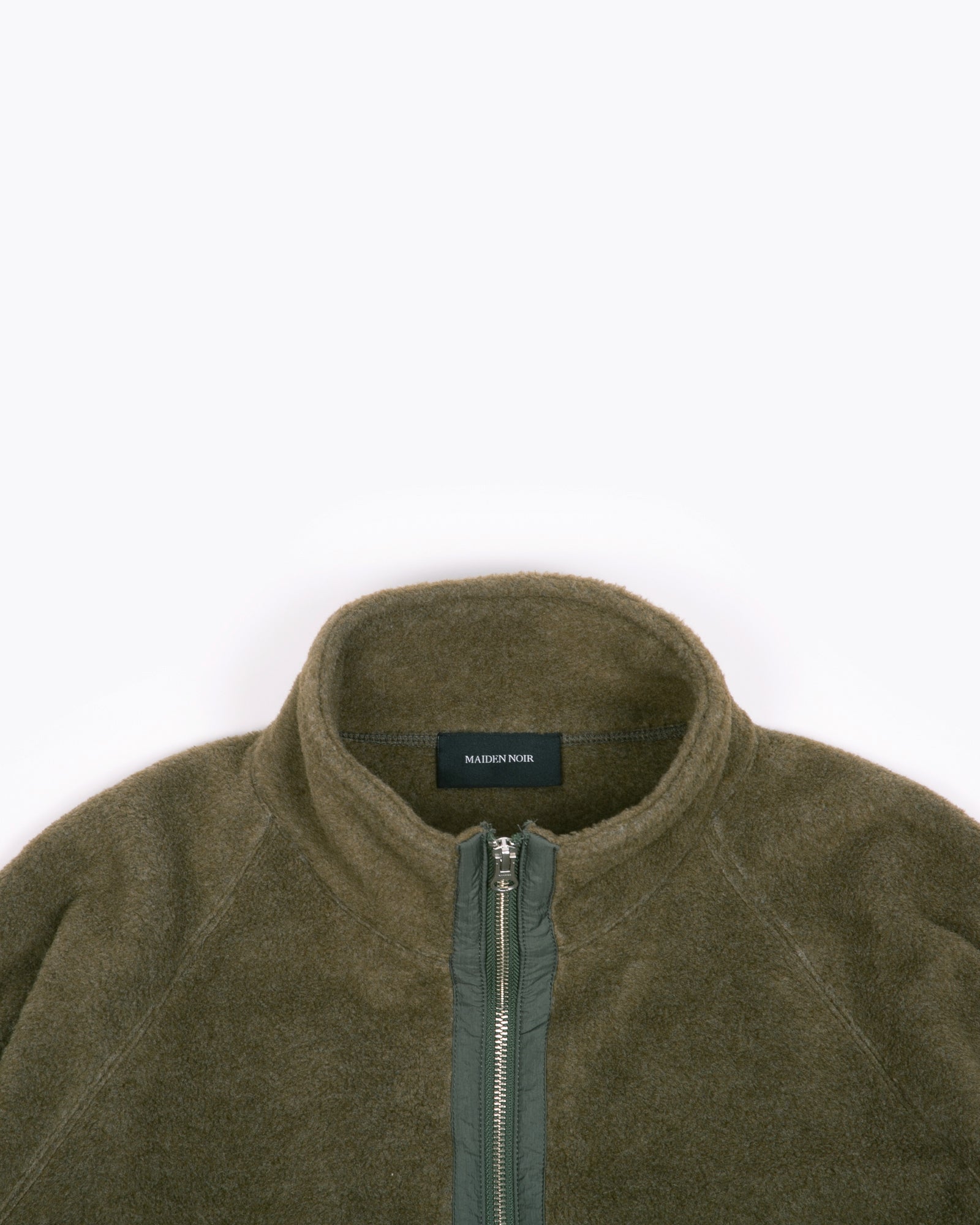 MOCK ZIP FLEECE - MOSS(3130)