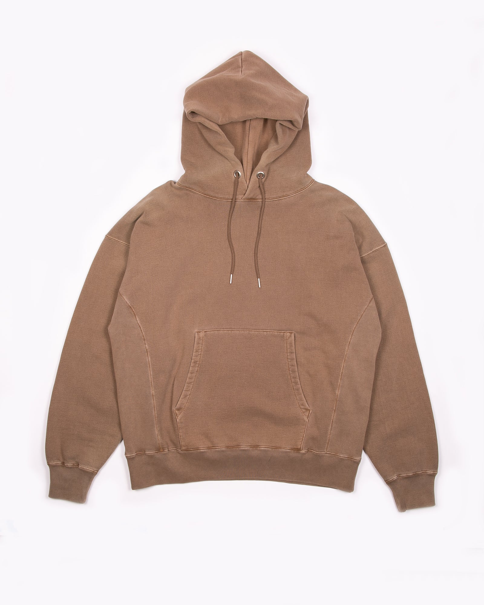 NATURAL DYED HOODIE FLEECE - BARK(3133)
