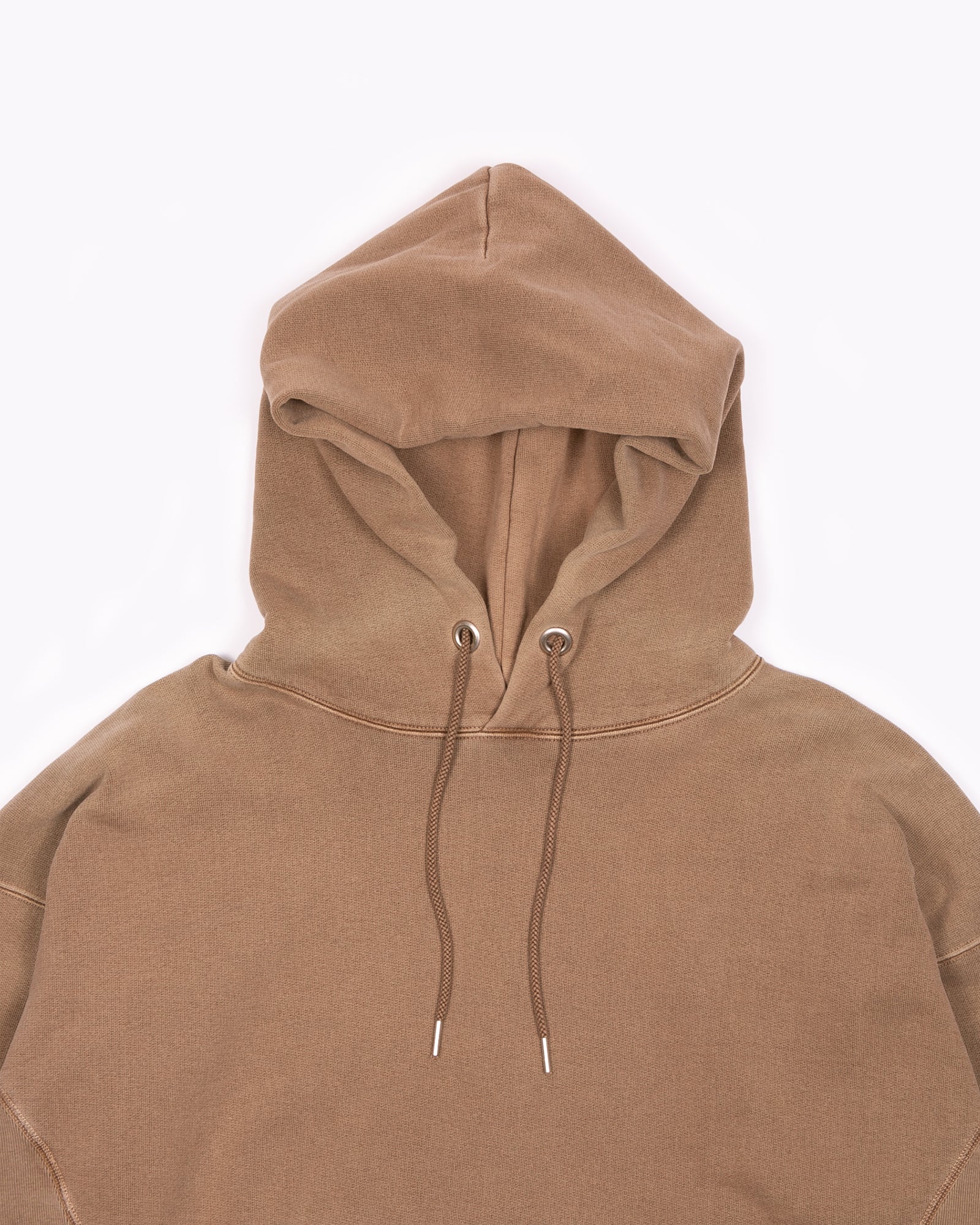 NATURAL DYED HOODIE FLEECE - BARK(3133)
