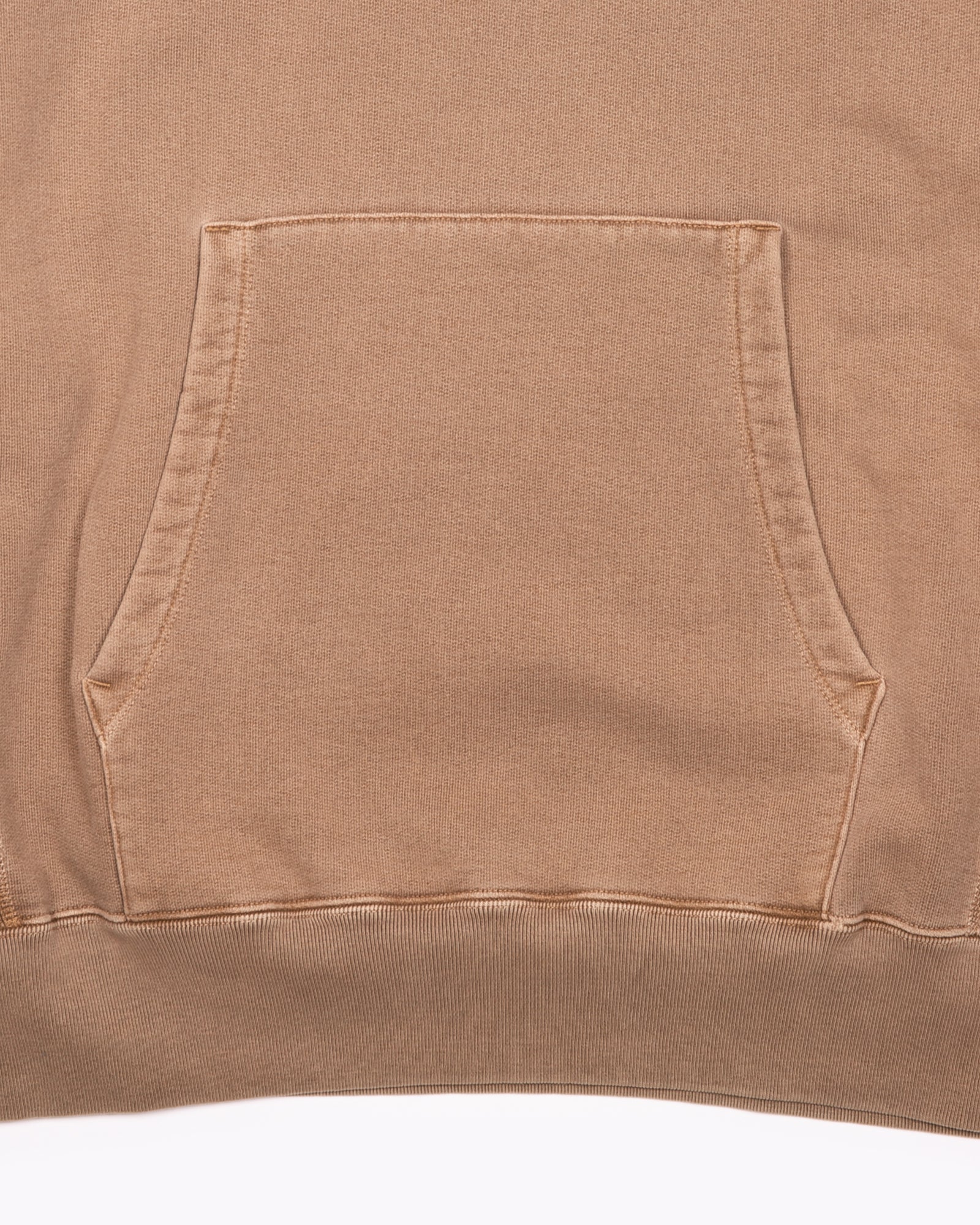 NATURAL DYED HOODIE FLEECE - BARK(3133)