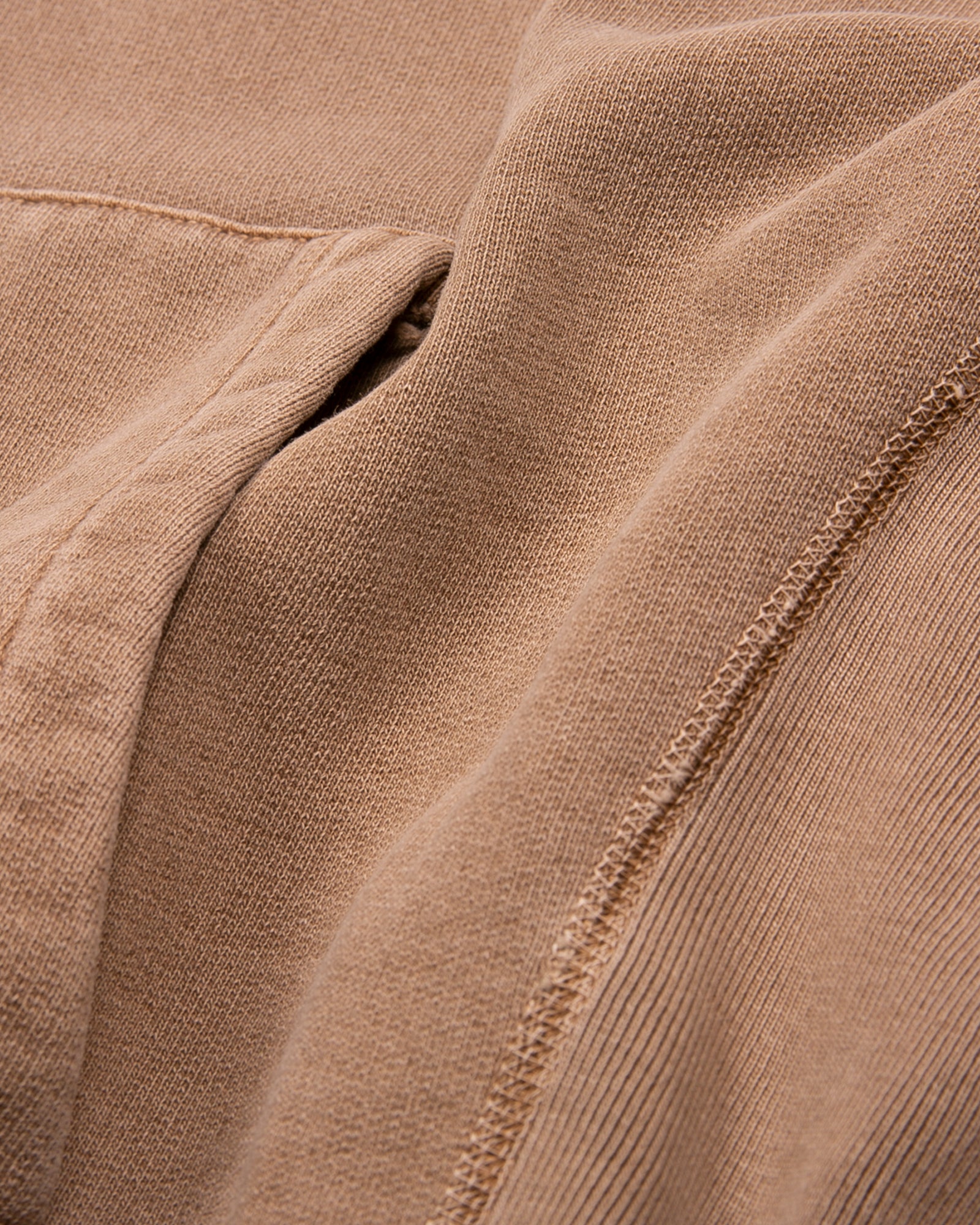 NATURAL DYED HOODIE FLEECE - BARK(3133)