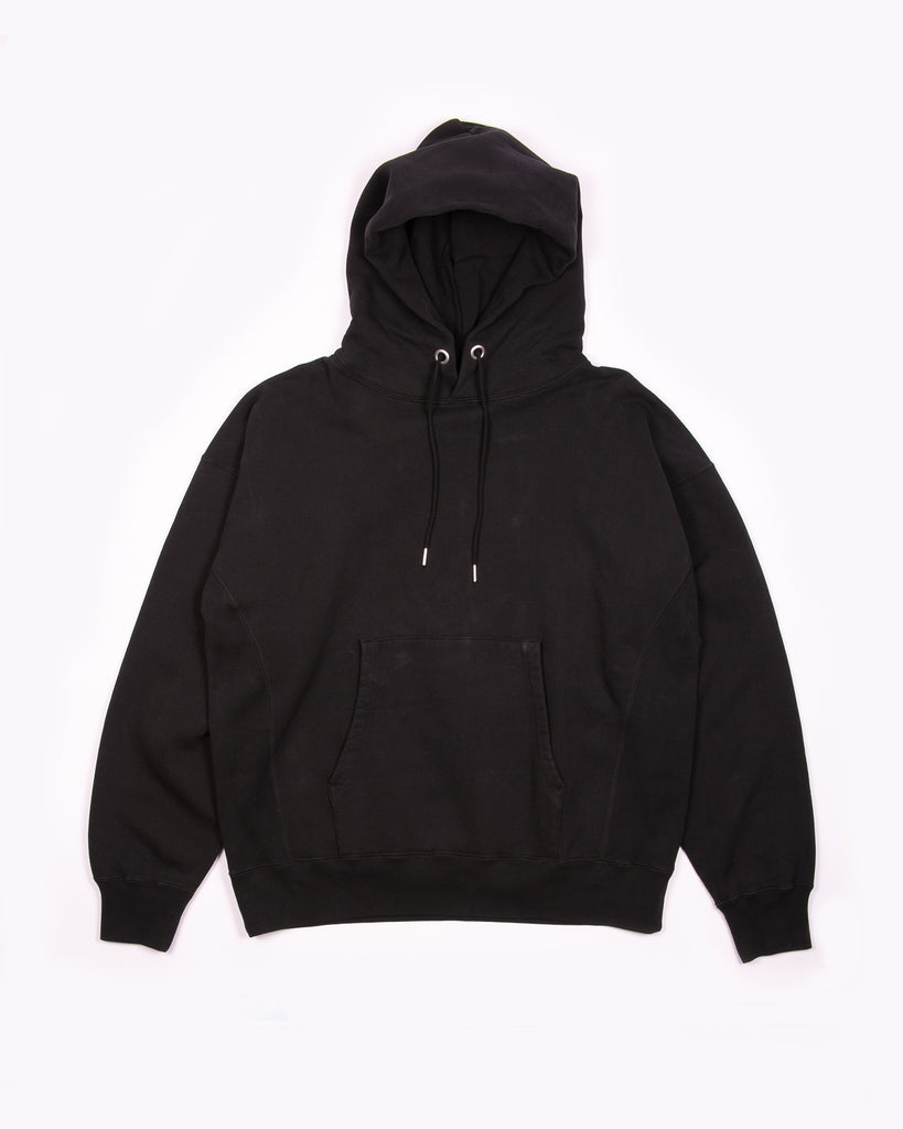 NATURAL DYED HOODIE FLEECE - BLACK(3231)