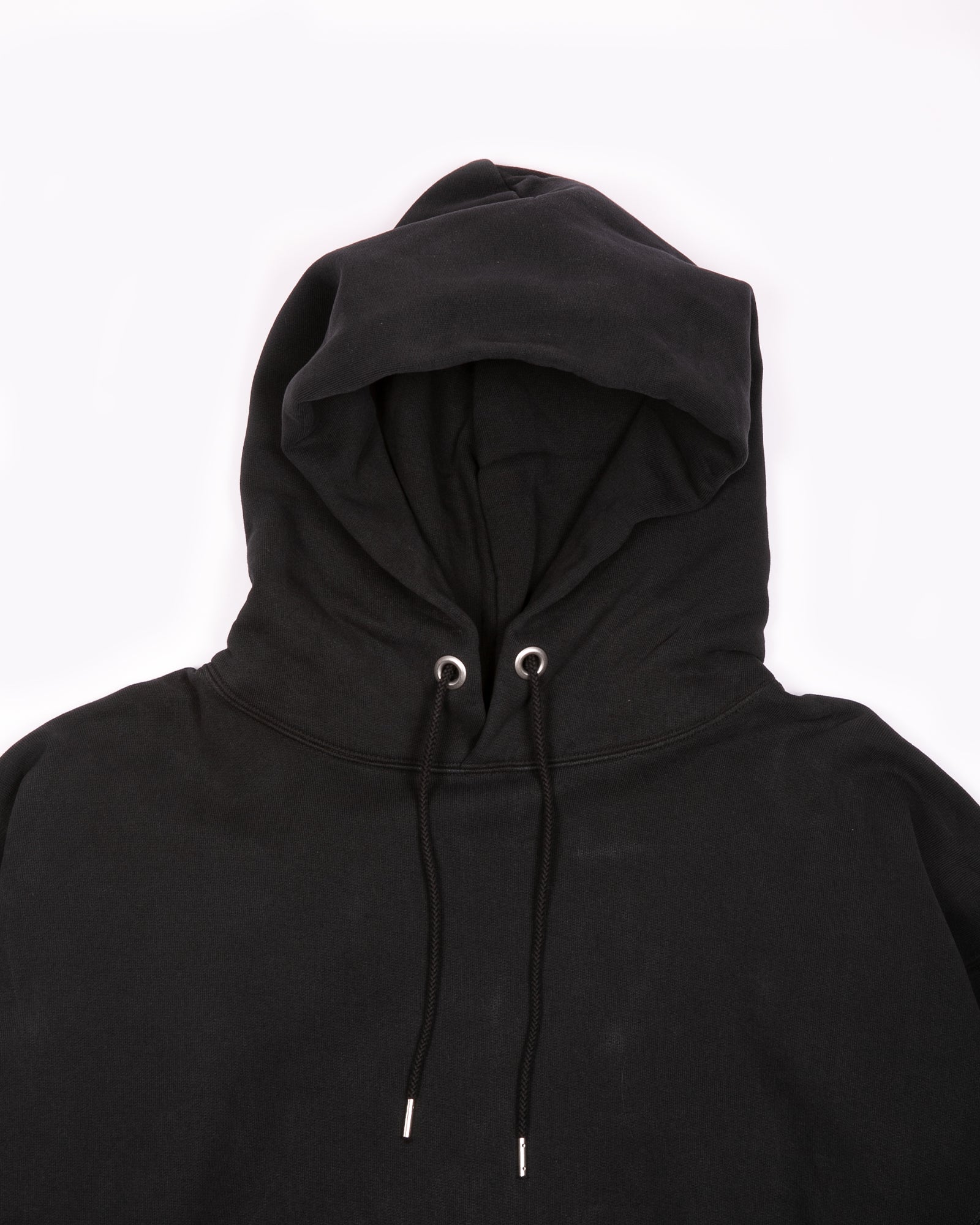 NATURAL DYED HOODIE FLEECE - BLACK(3231)