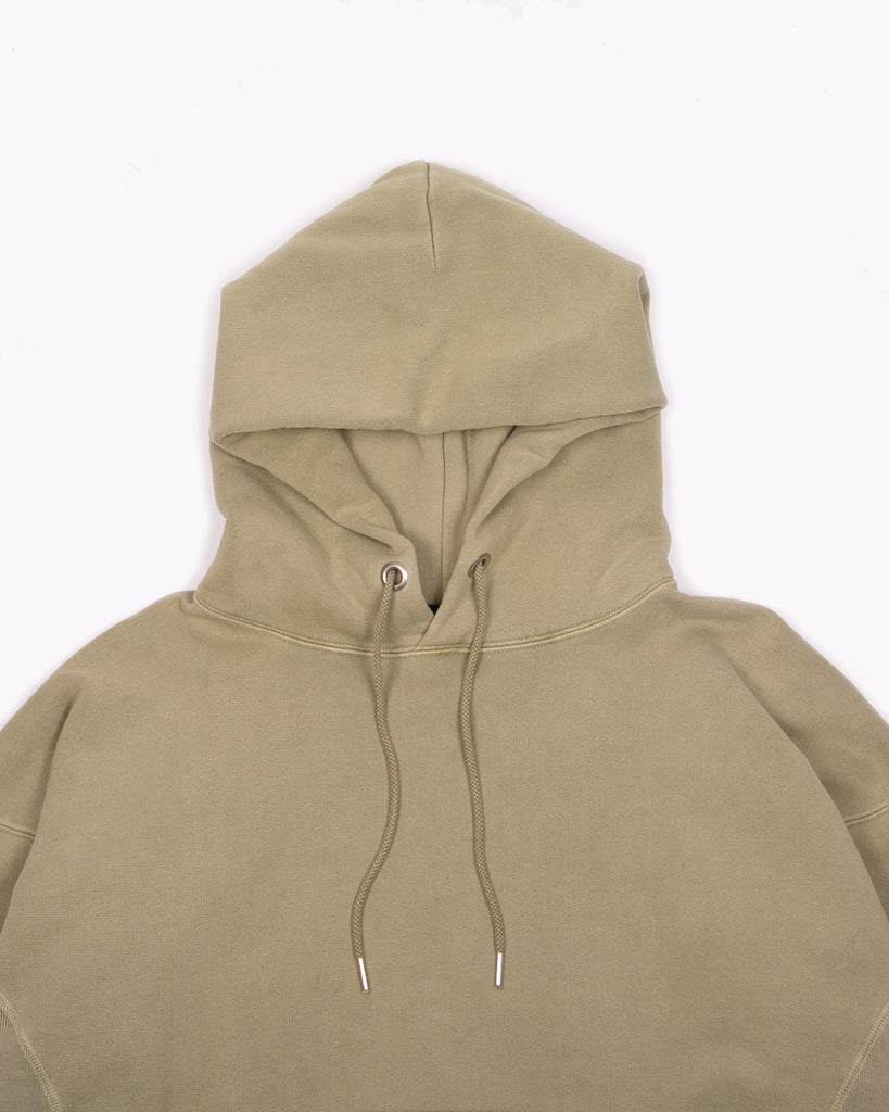 NATURAL DYED HOODIE FLEECE - LICHEN(3133)