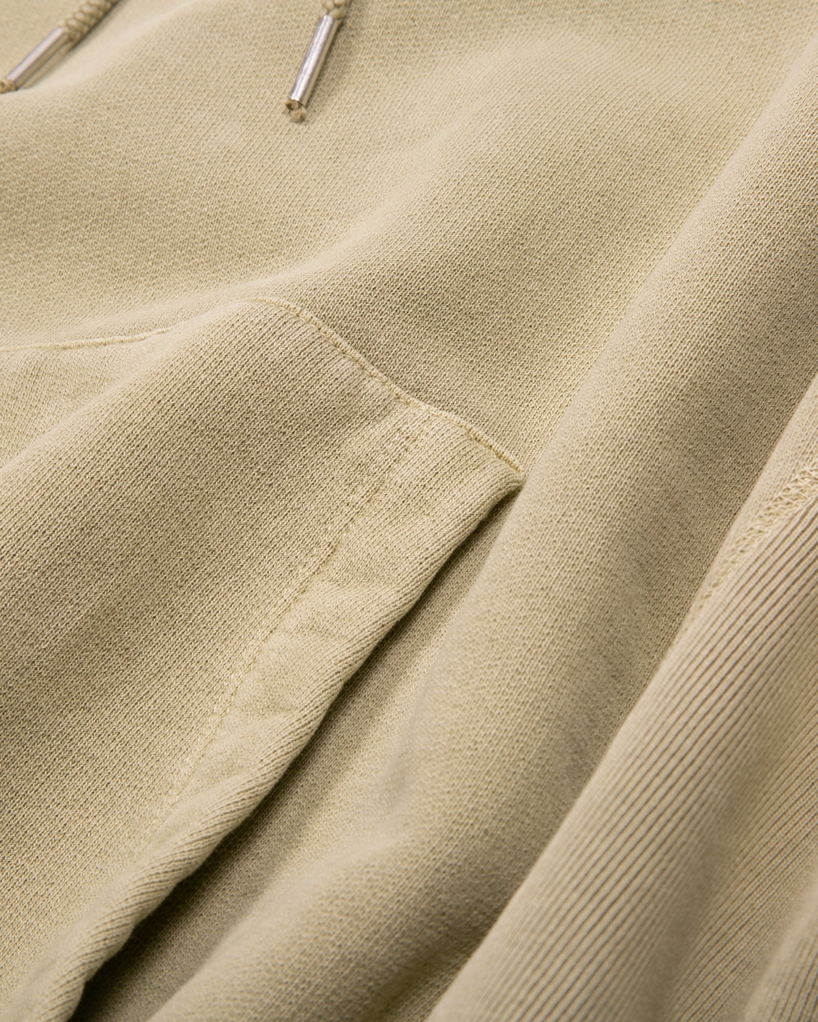 NATURAL DYED HOODIE FLEECE - LICHEN(3133)