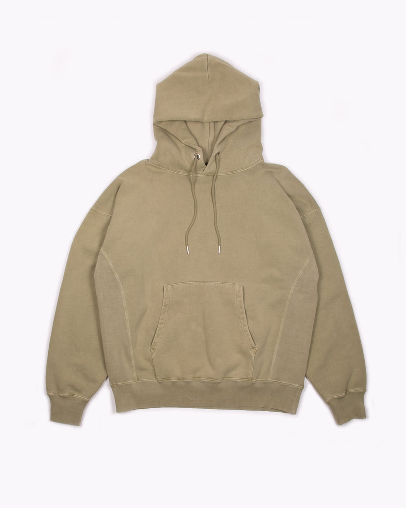 NATURAL DYED HOODIE FLEECE - LICHEN(3133)