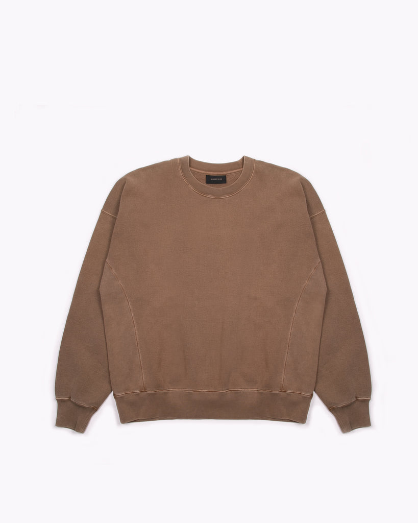 NATURAL DYED CREW FLEECE - BARK(3232)