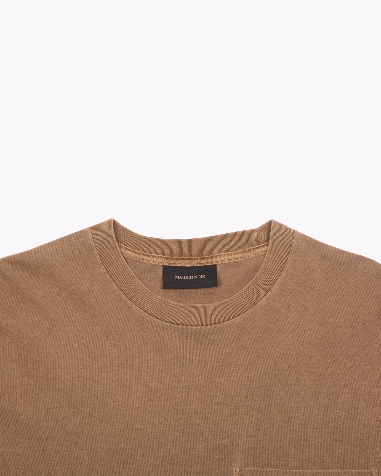 NATURAL DYED BLOCK LS JERSEY - BARK(3135)
