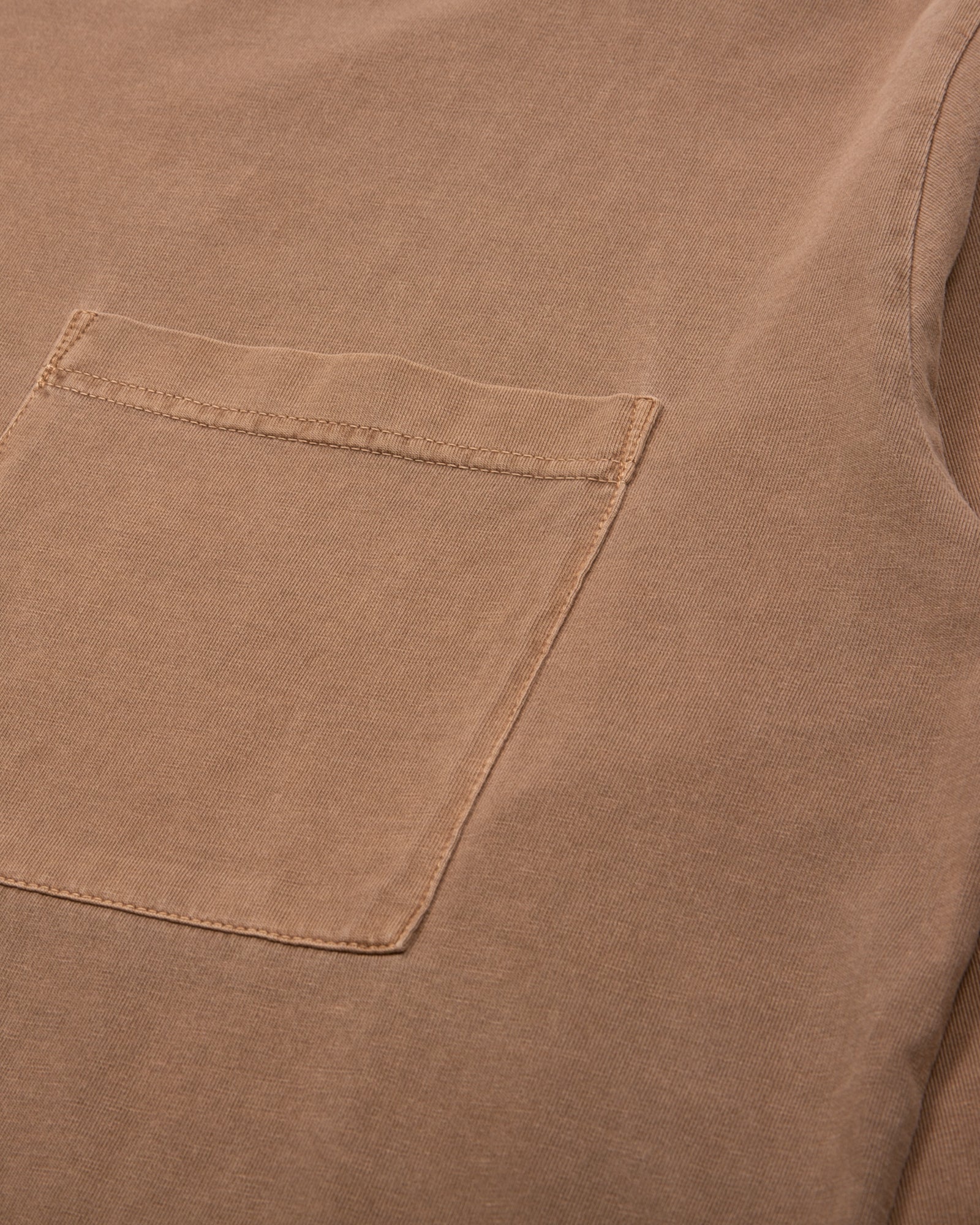 NATURAL DYED BLOCK LS JERSEY - BARK(3135)