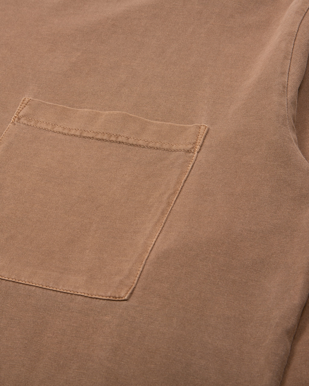 NATURAL DYED BLOCK LS JERSEY - BARK(3135)
