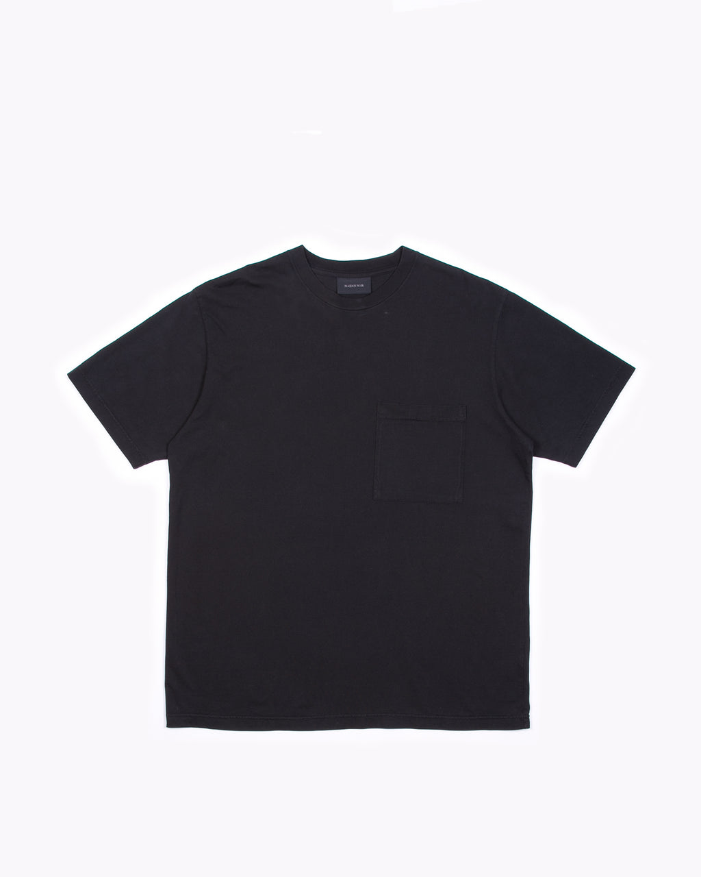 NATURAL DYED BLOCK SS JERSEY - BLACK(3136)