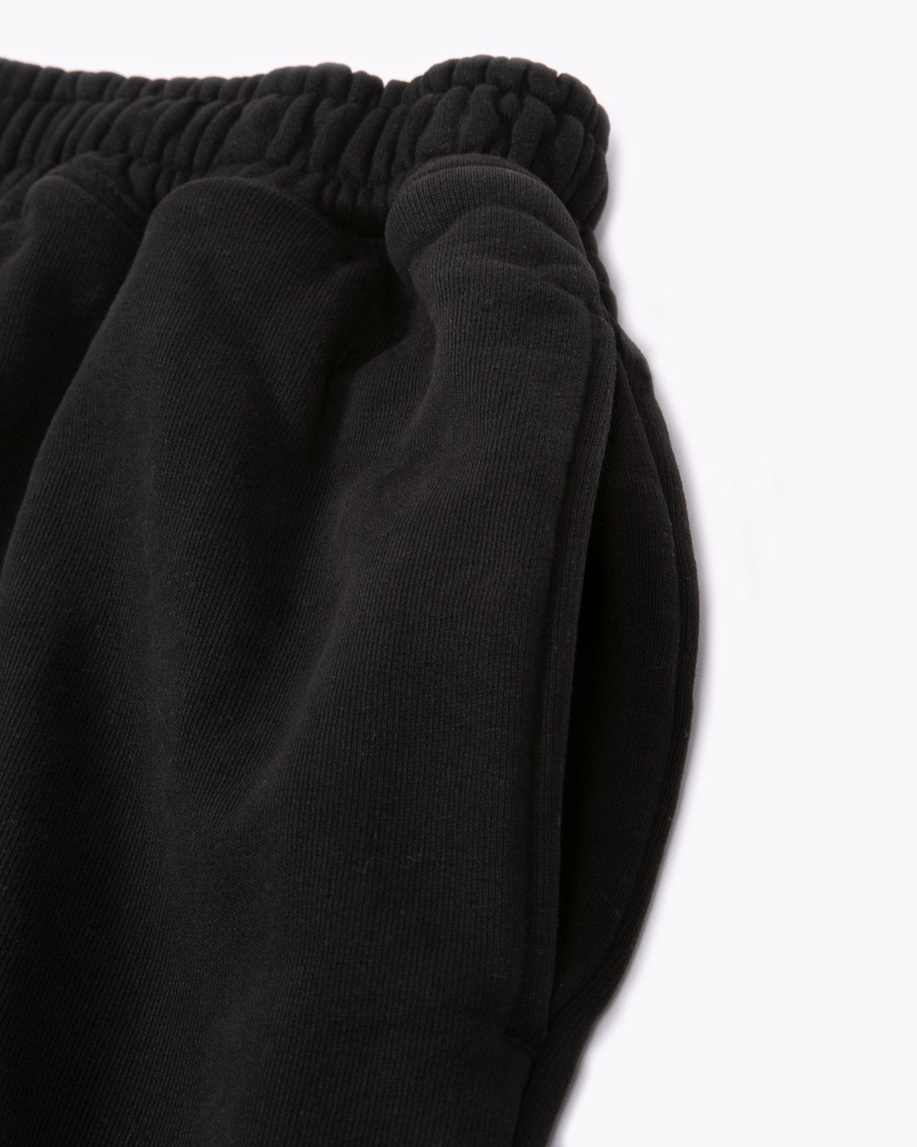 NATURAL DYED FLEECE TROUSER - BLACK(3137)