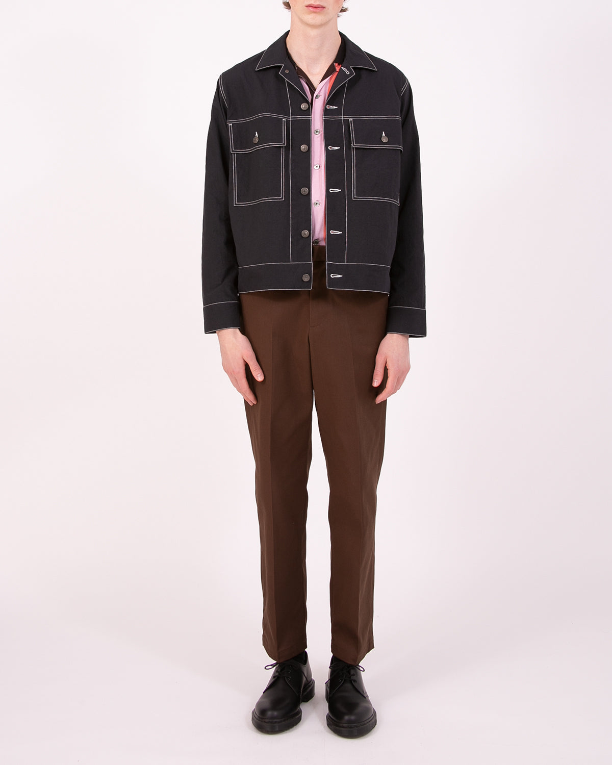 NYLON RANCH JACKET - BLACK(3202)