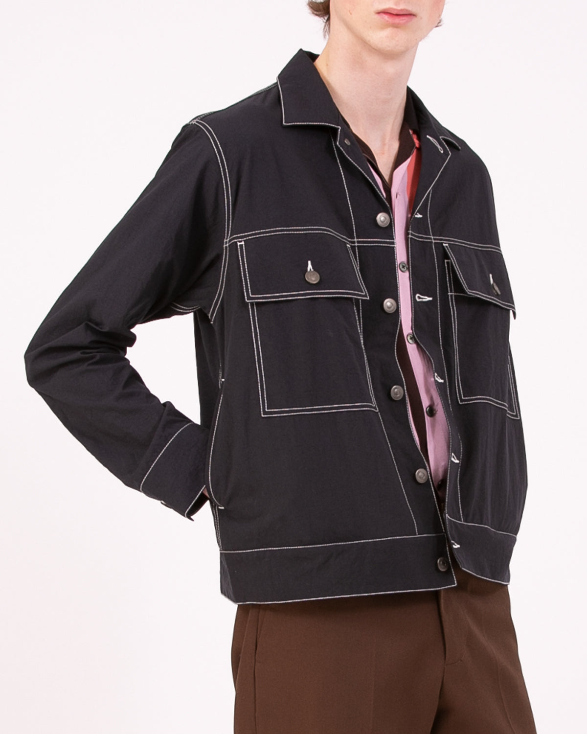 NYLON RANCH JACKET - BLACK(3202)