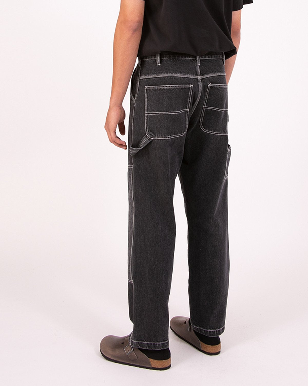DOUBLE KNEE TROUSER - BLACK(3221)