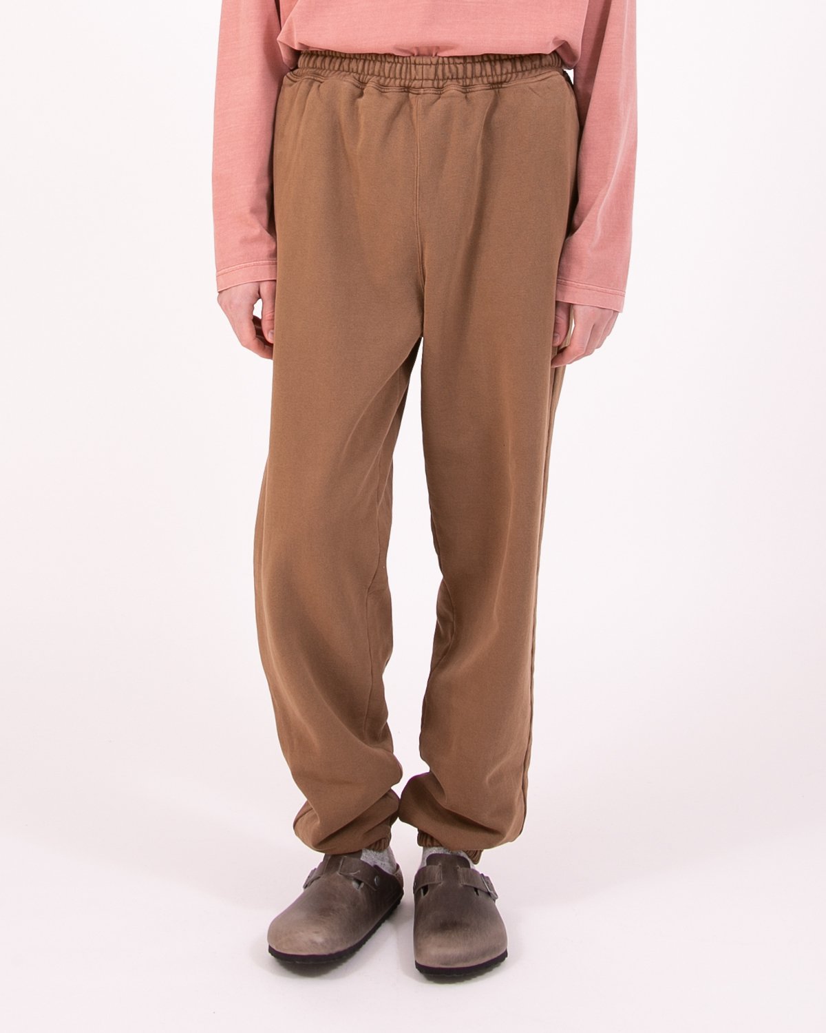 NATURAL DYED FLEECE TROUSER - BARK(3137)