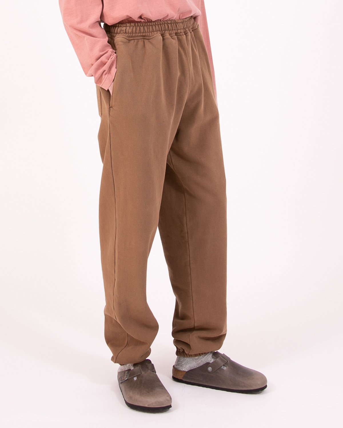 NATURAL DYED FLEECE TROUSER - BARK(3137)