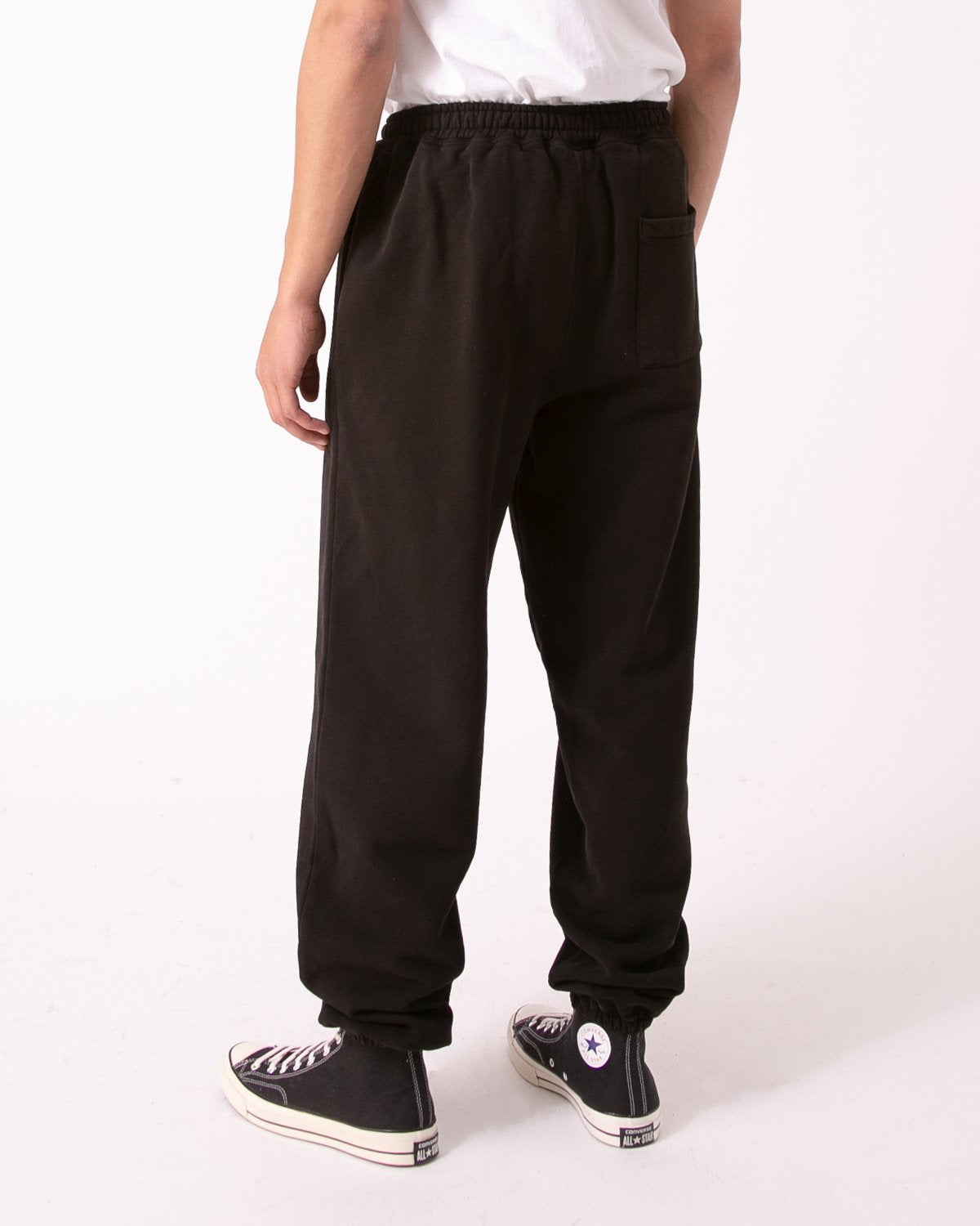 NATURAL DYED FLEECE TROUSER - BLACK(3137)