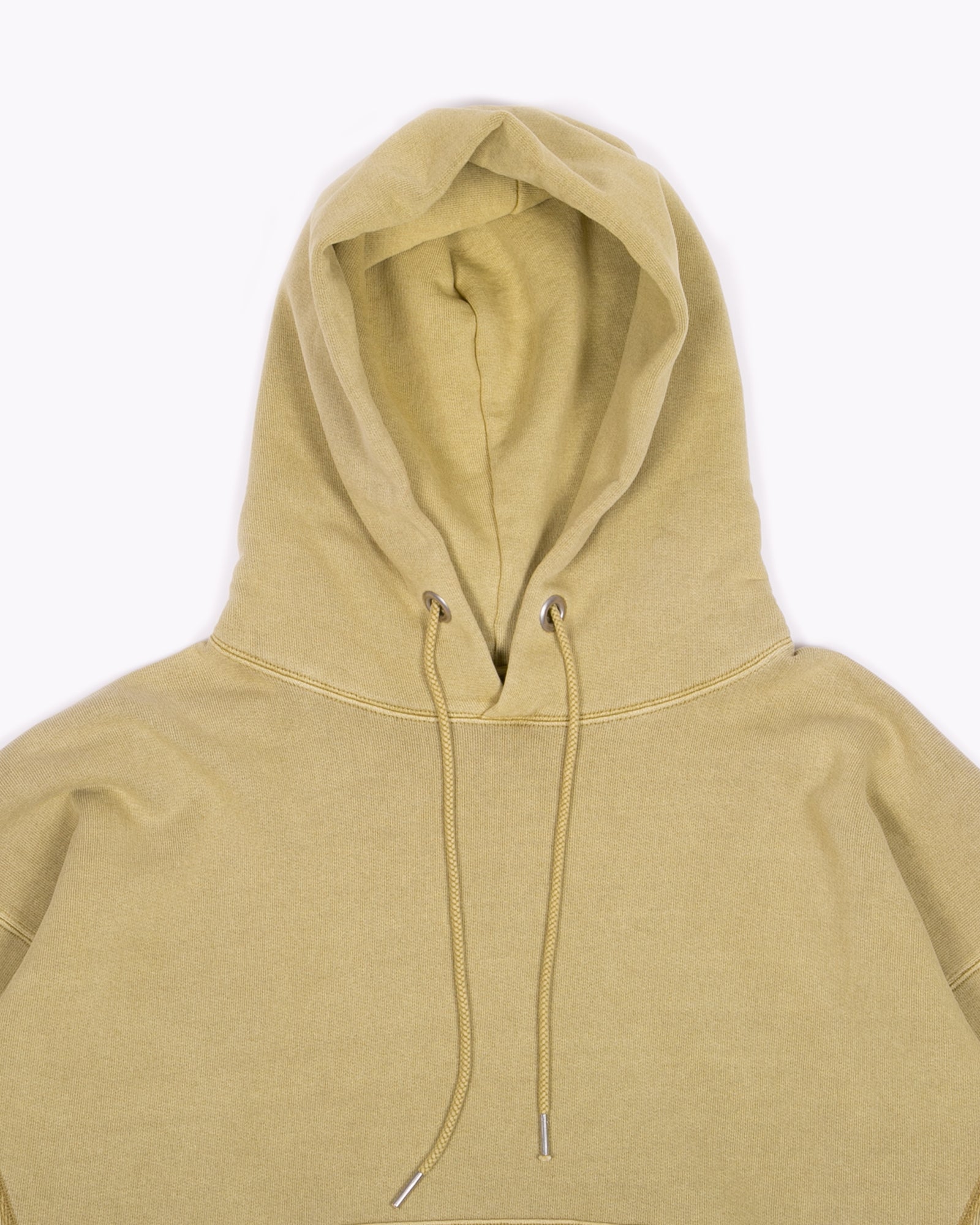 NATURAL DYED HOODIE FLEECE - MOSS(3033)