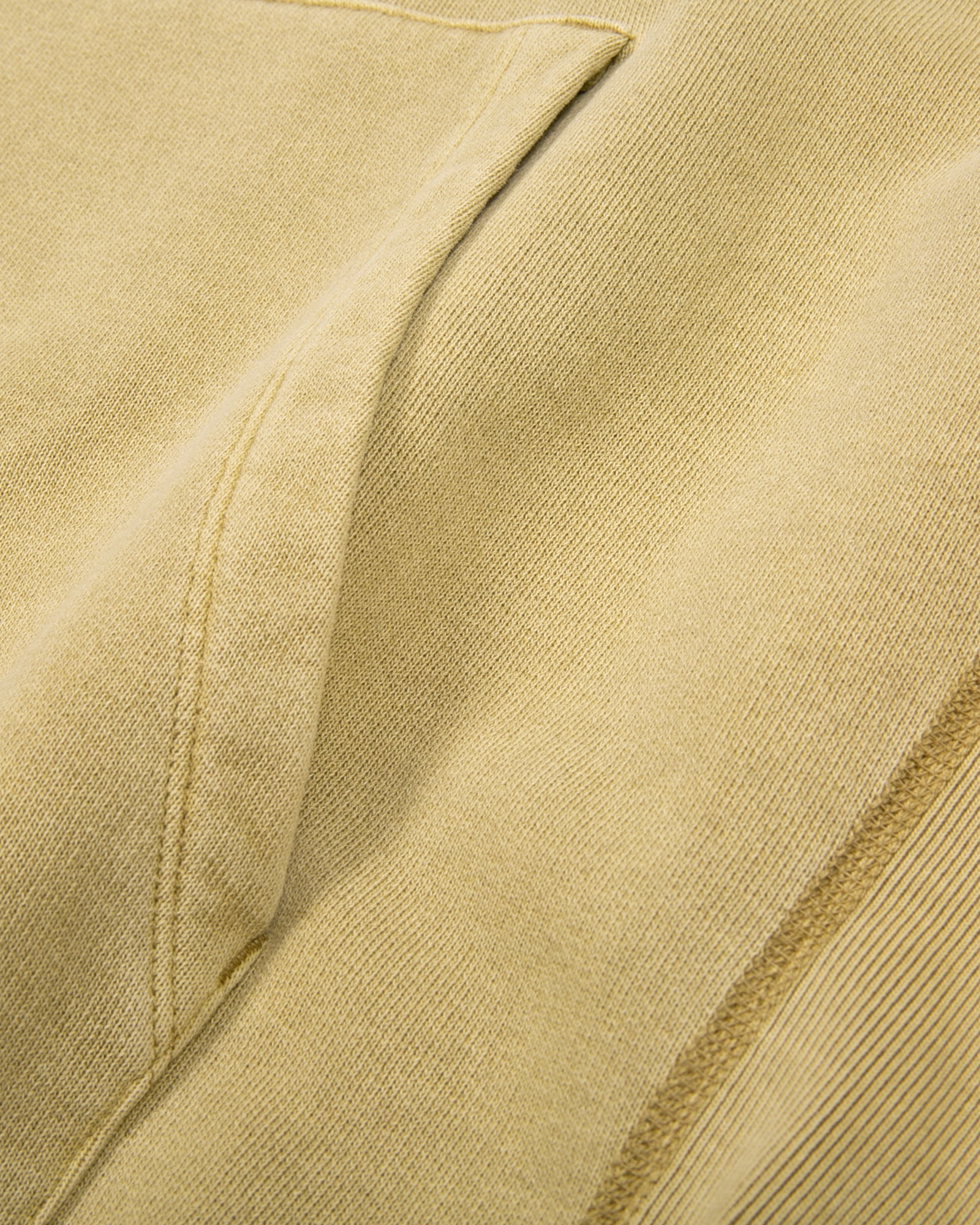 NATURAL DYED HOODIE FLEECE - MOSS(3033)