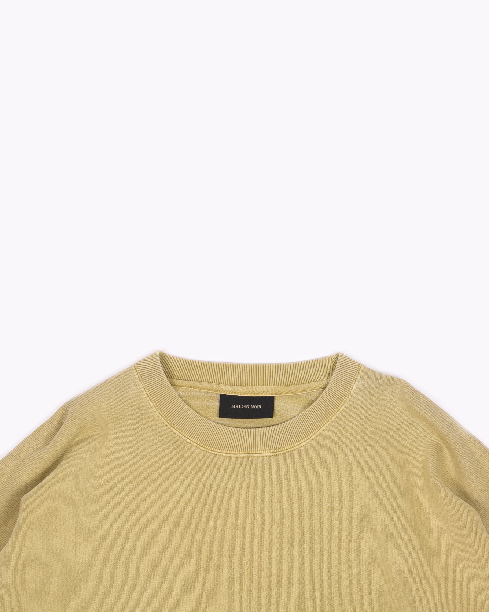 NATURAL DYED CREW FLEECE - MOSS(3034)