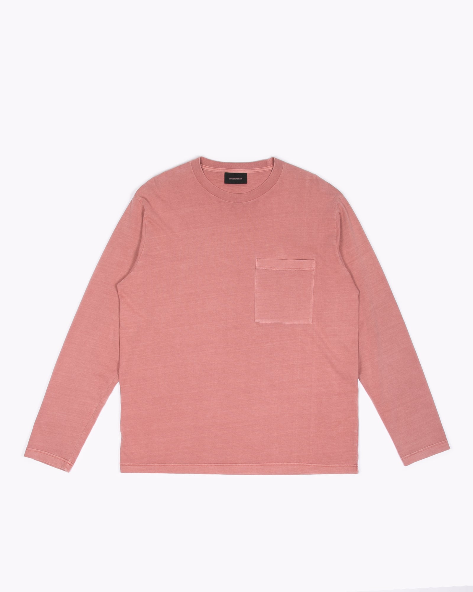 NATURAL DYED BLOCK LS JERSEY - BRICK(3233)