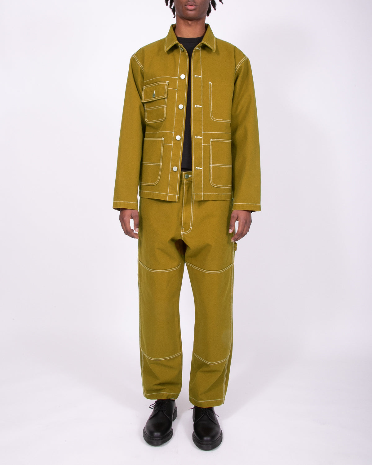 DYED CHORE COAT - MOSS(3301)