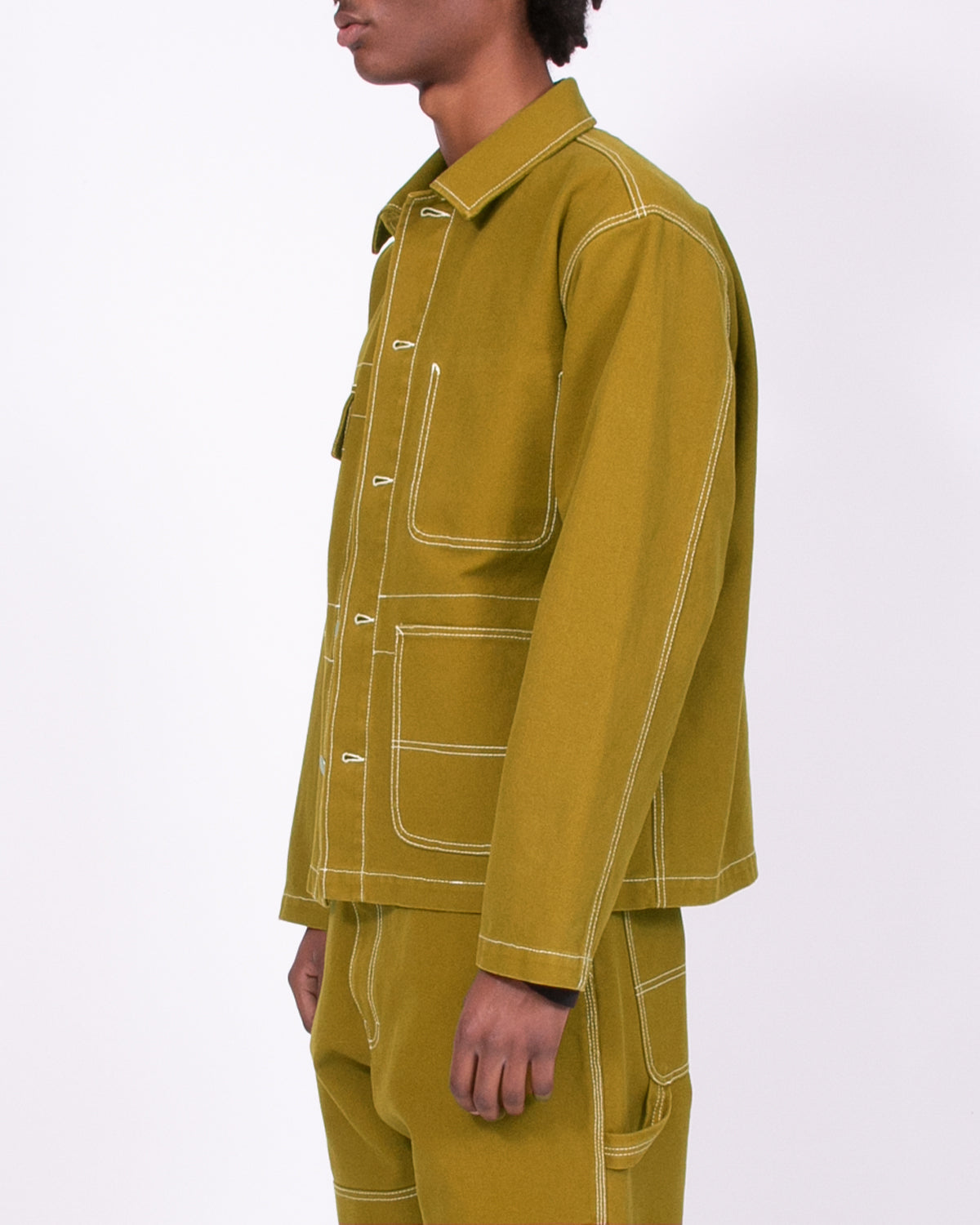 DYED CHORE COAT - MOSS(3301)