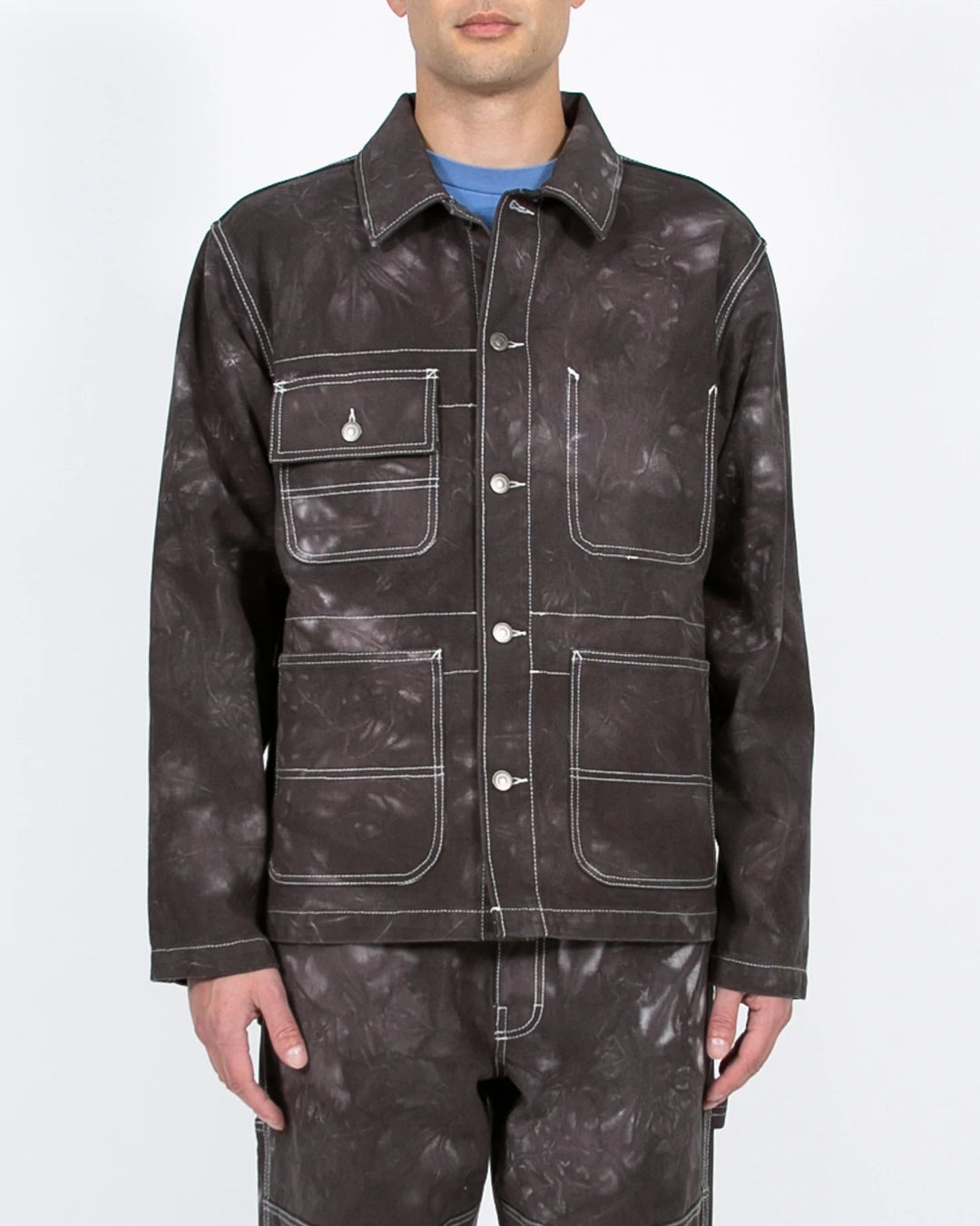 DYED CHORE COAT - SMOKE MIST(3301)