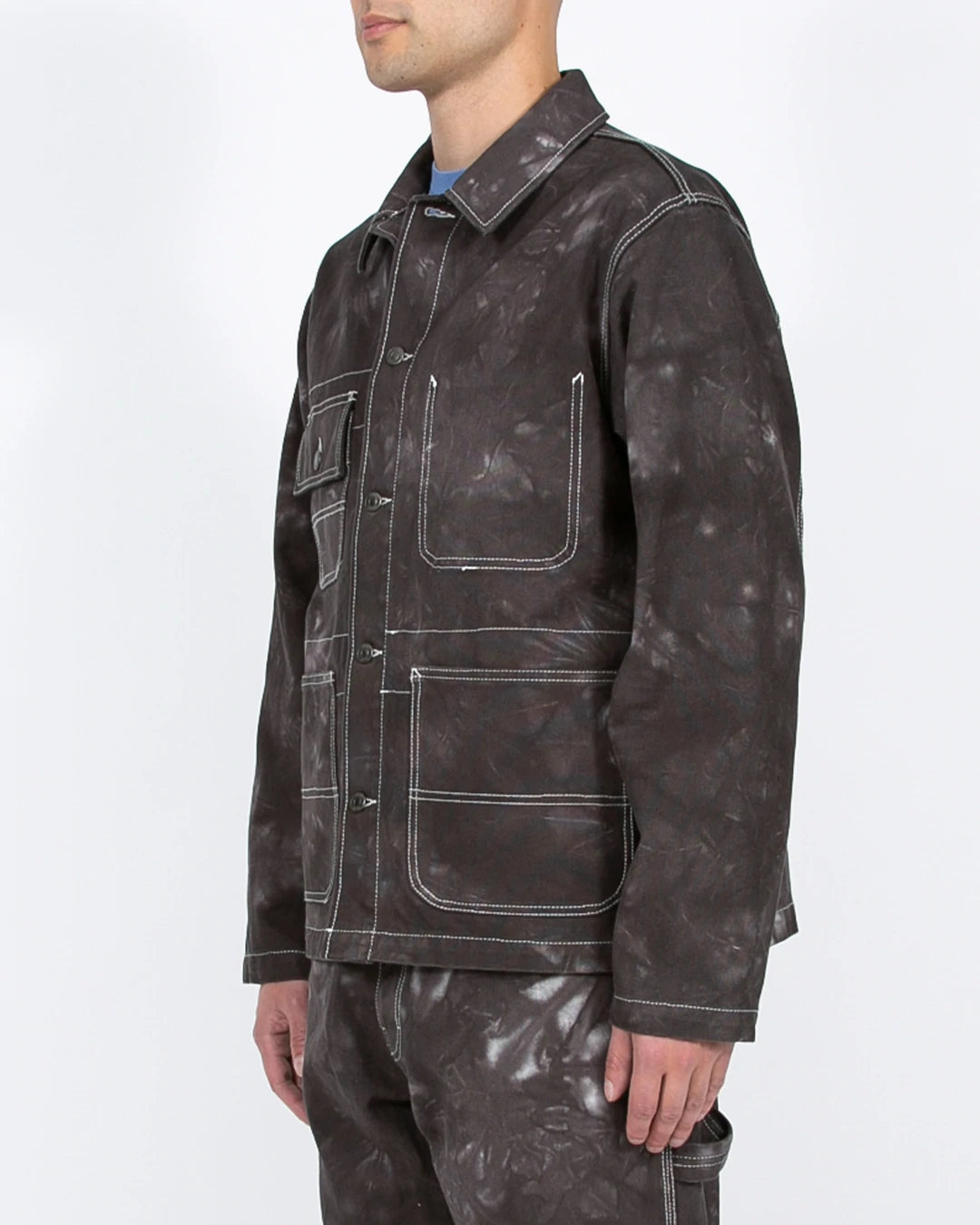 DYED CHORE COAT - SMOKE MIST(3301)
