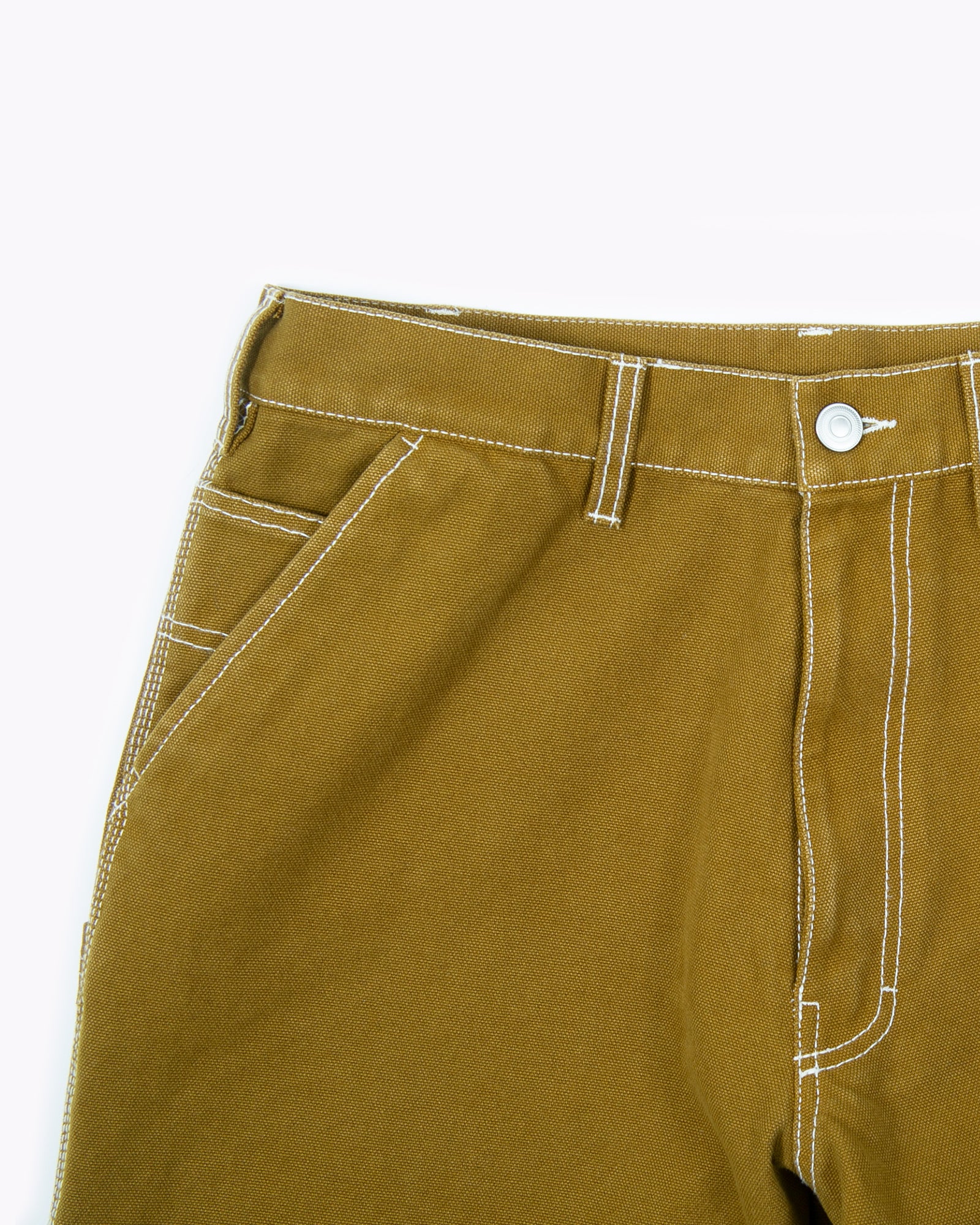 OVER DYED DOUBLE KNEE TROUSER - MOSS(3321)