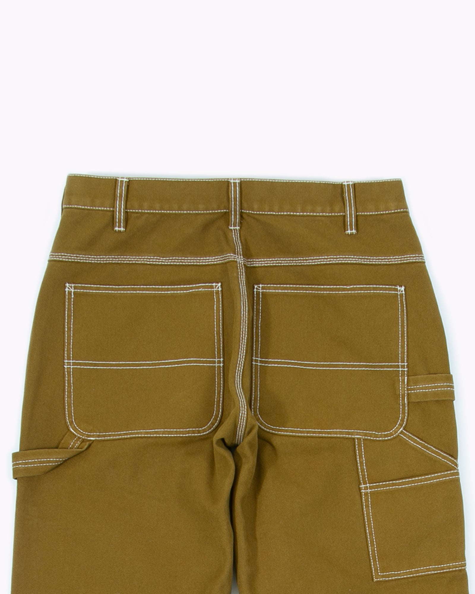 OVER DYED DOUBLE KNEE TROUSER - MOSS(3321)