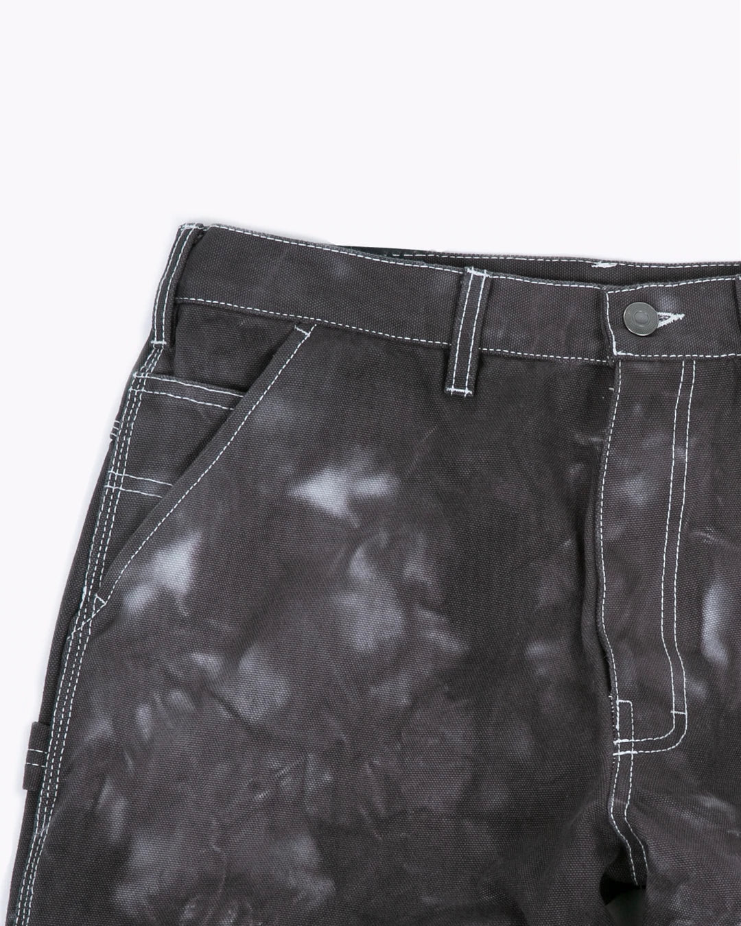 OVER DYED DOUBLE KNEE TROUSER - SMOKE MIST(3321)