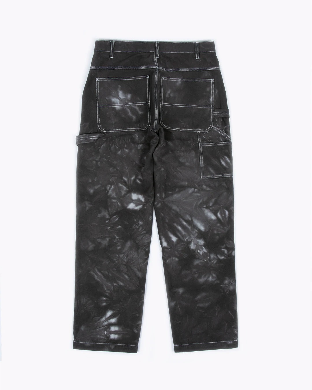 OVER DYED DOUBLE KNEE TROUSER - SMOKE MIST(3321)